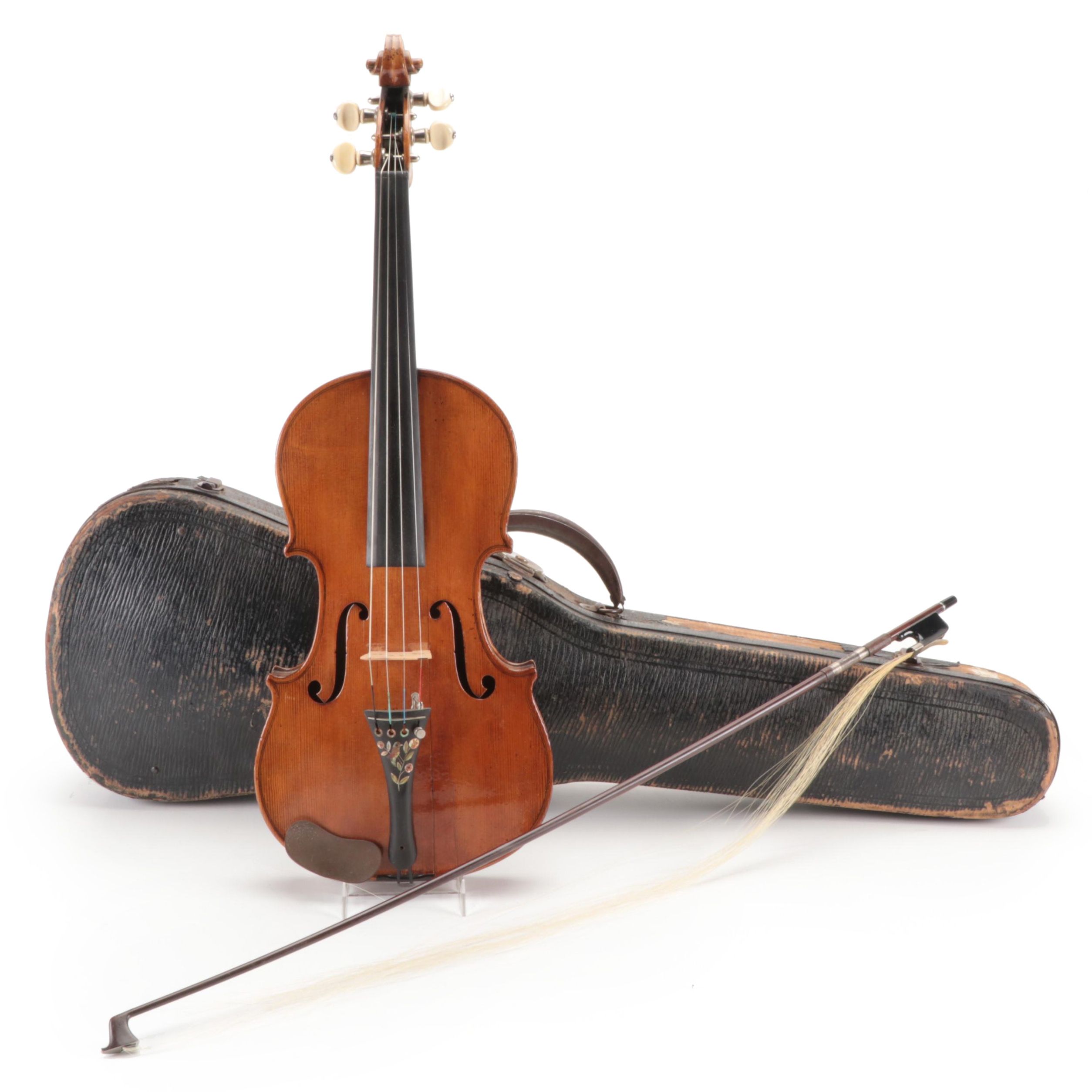 Imperial Stradivarius Replica 4/4 Violin with Case, Late 19th/Early 20th Century