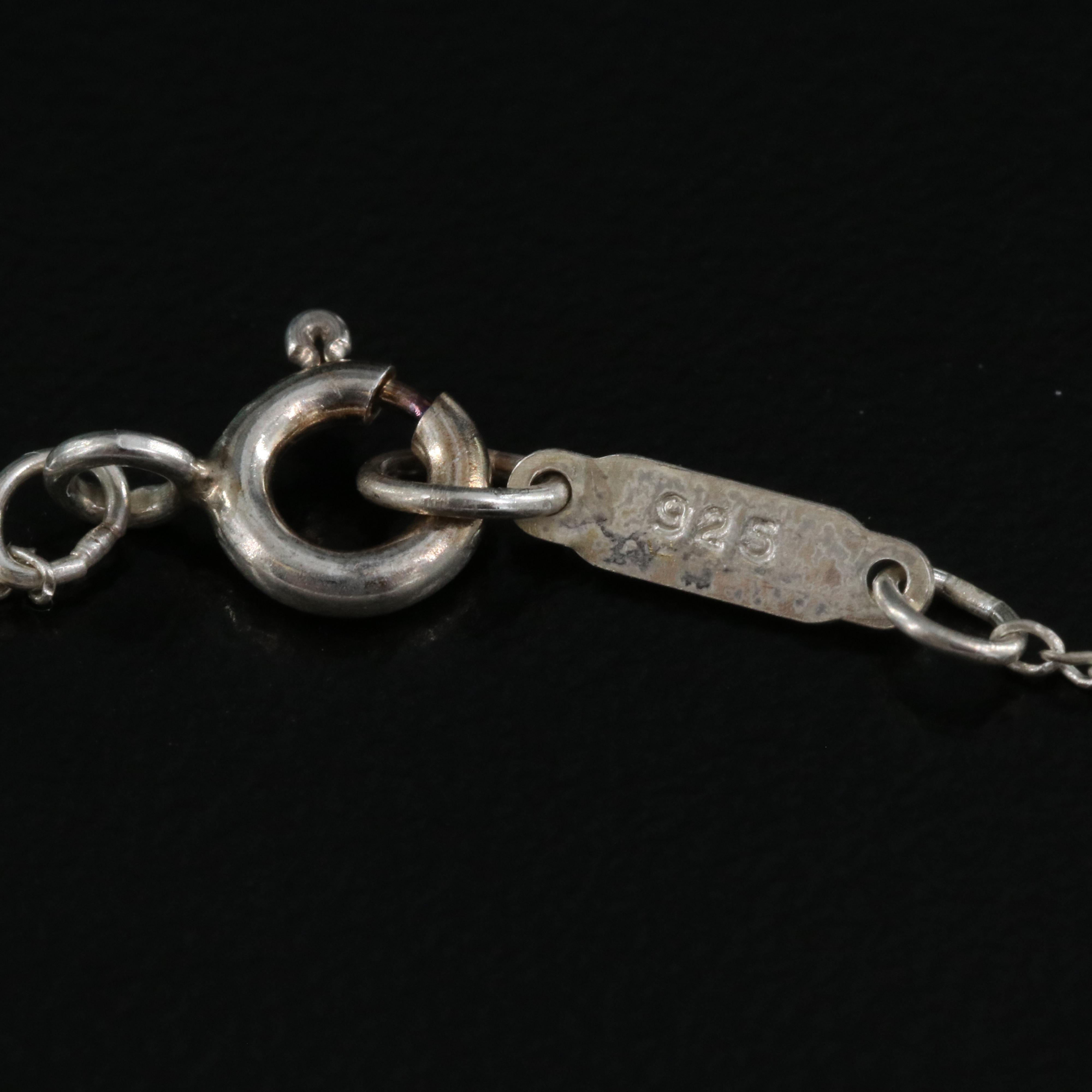 Tiffany & Co. Sterling Sun Bear Pendant Necklace