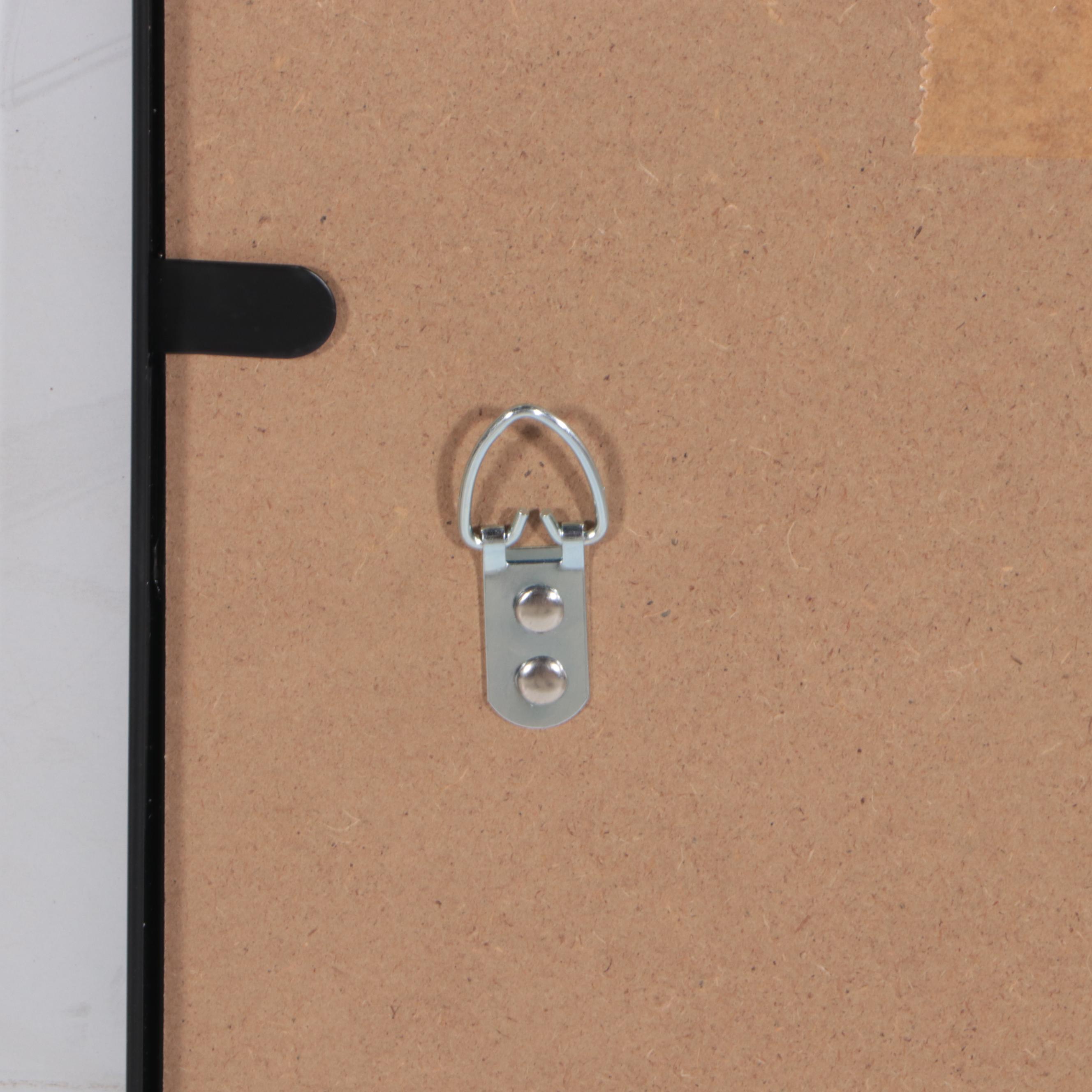 Studio McGee Threshold Cross Corner Black Metal Framed Wall Mirror