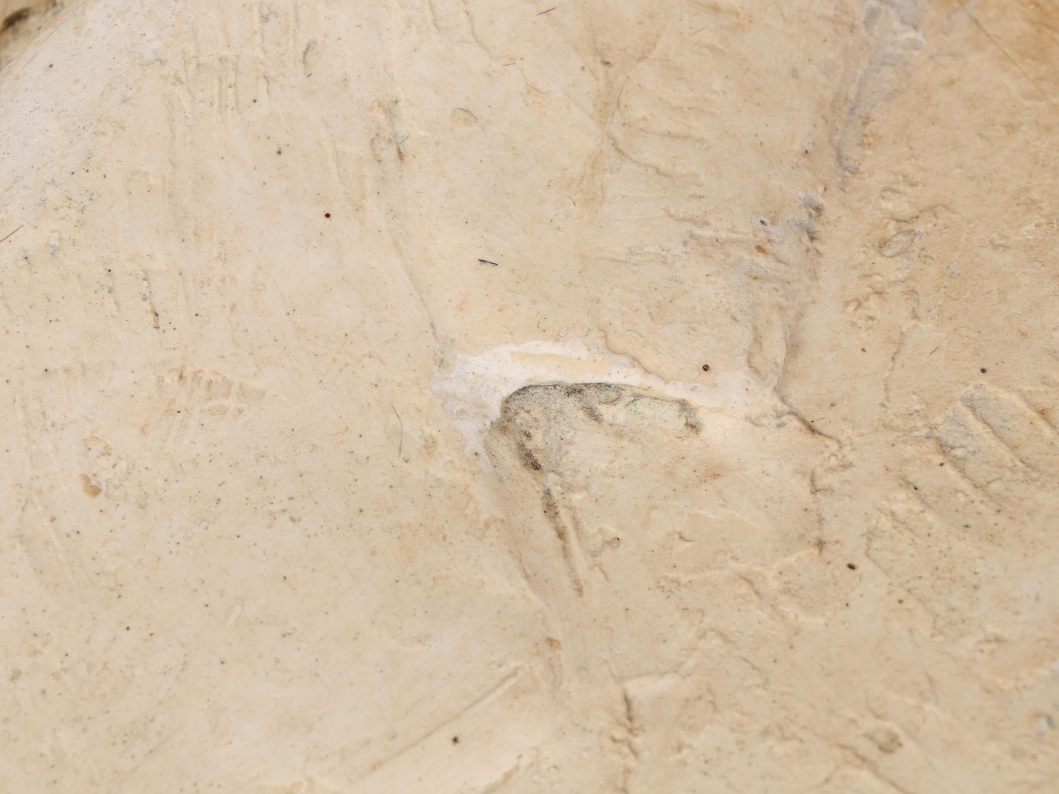 Plaster Cast Sculptural Bust of Man Wearing Suit