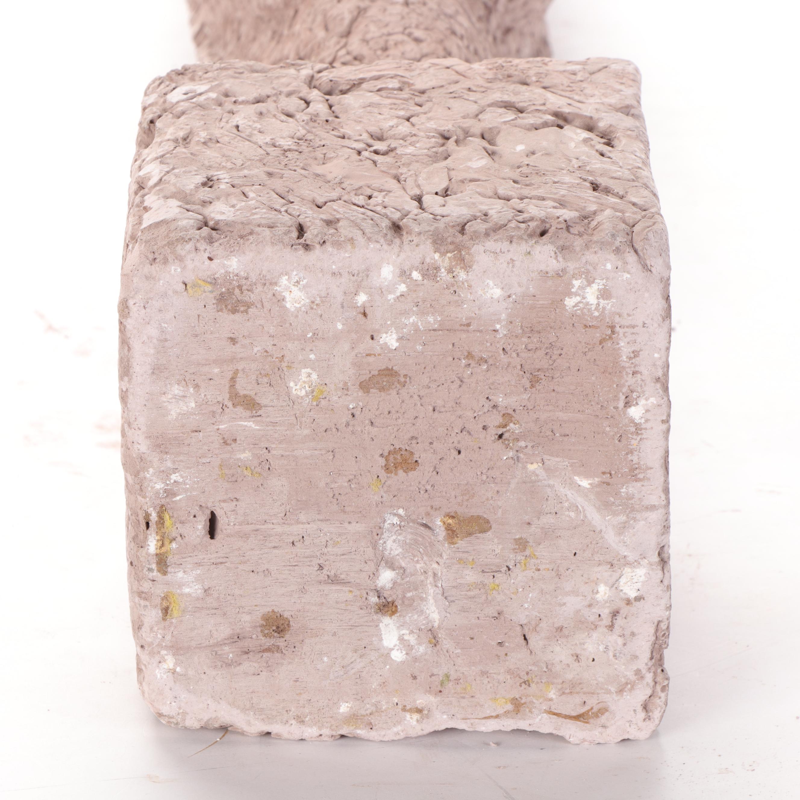 Plaster Sculpture of Abstract Head