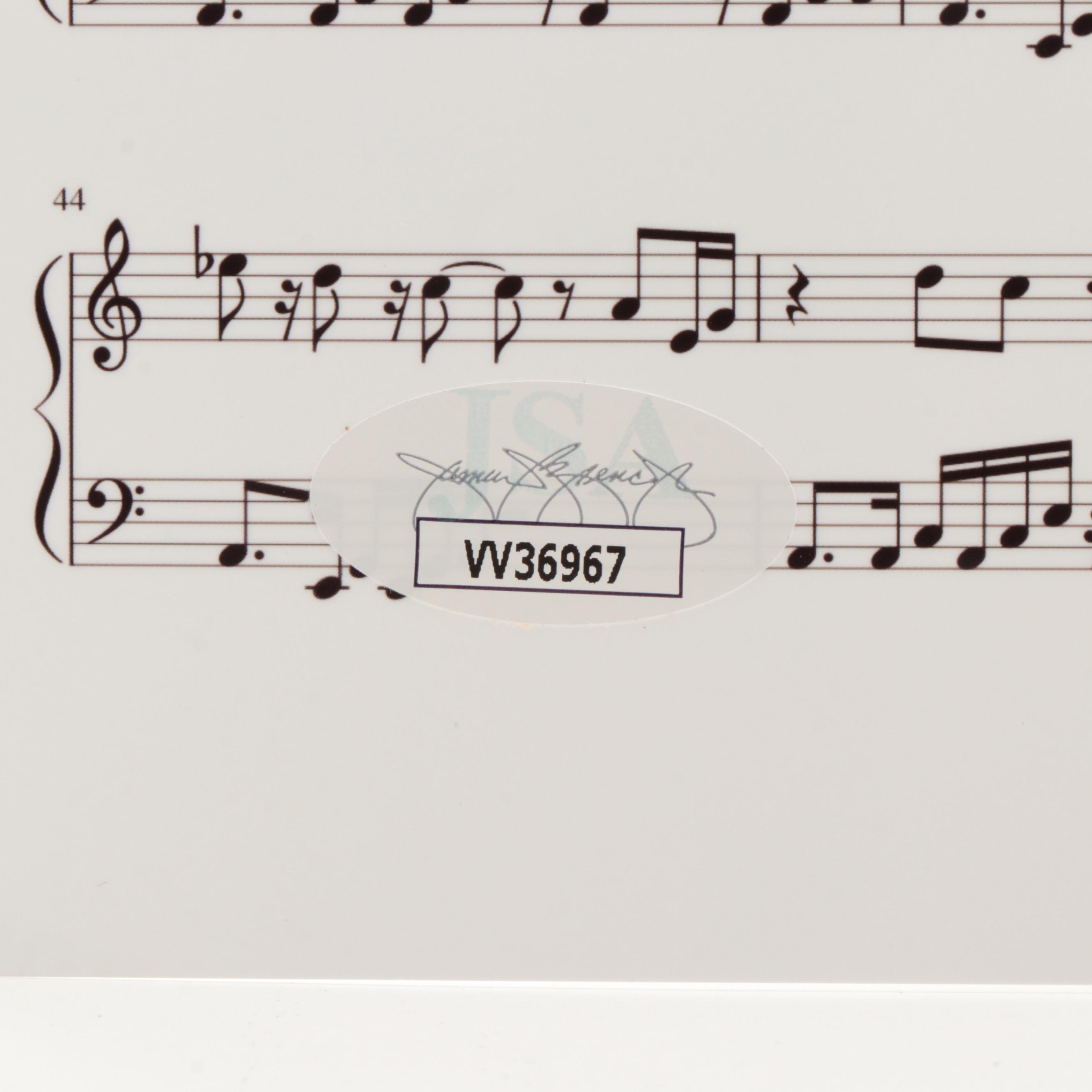 Herbie Hancock Signed Sheet Music