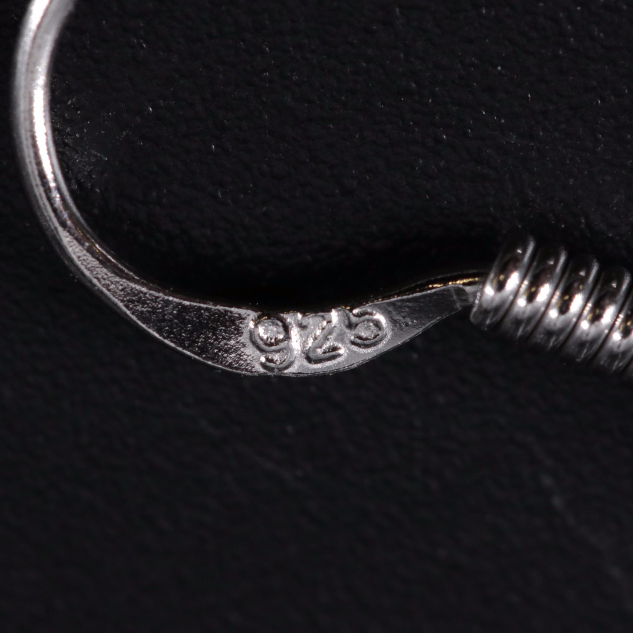 Sterling Silver Earrings Including Gemstones