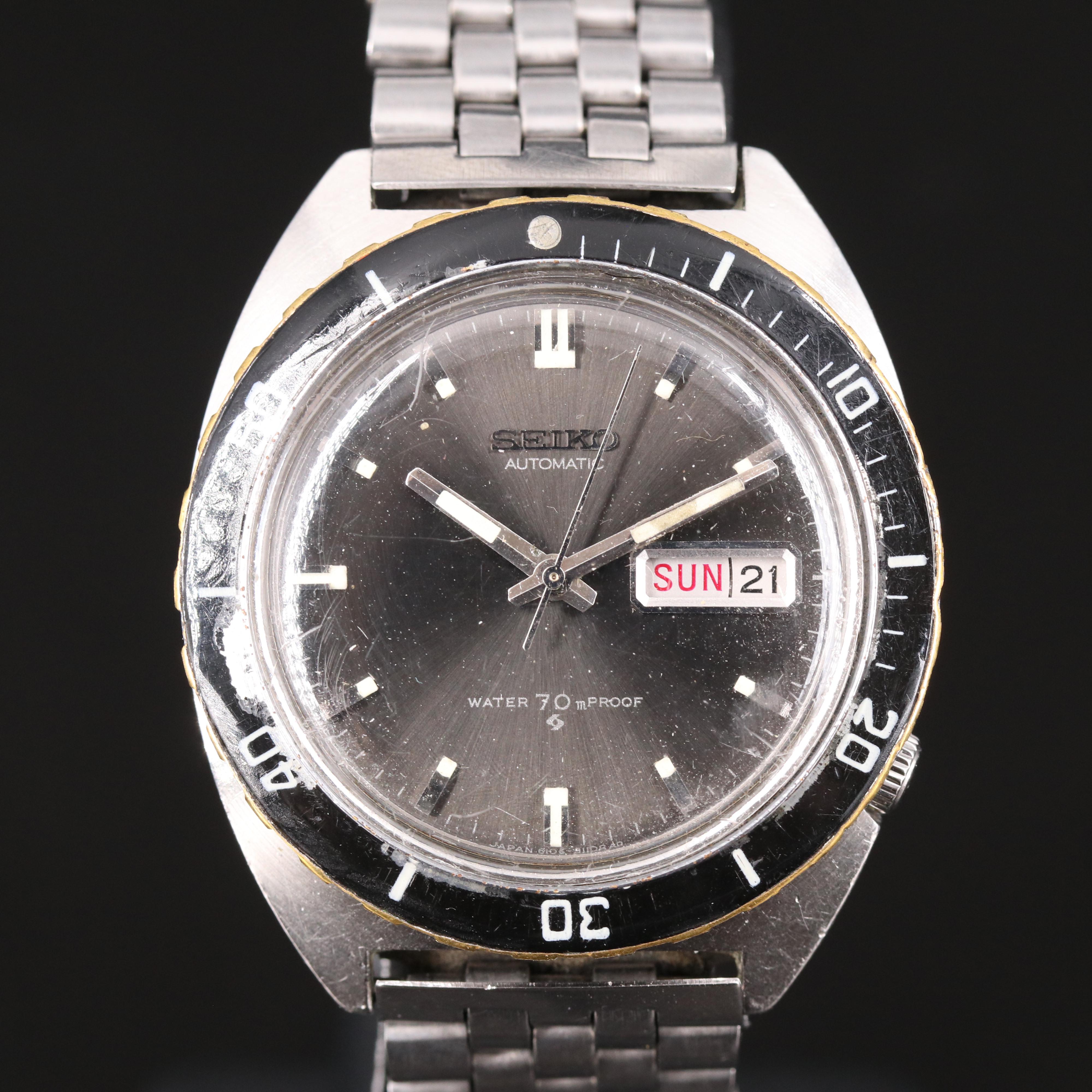 Vintage Seiko "Sports Diver" Watch with 6106B Movement