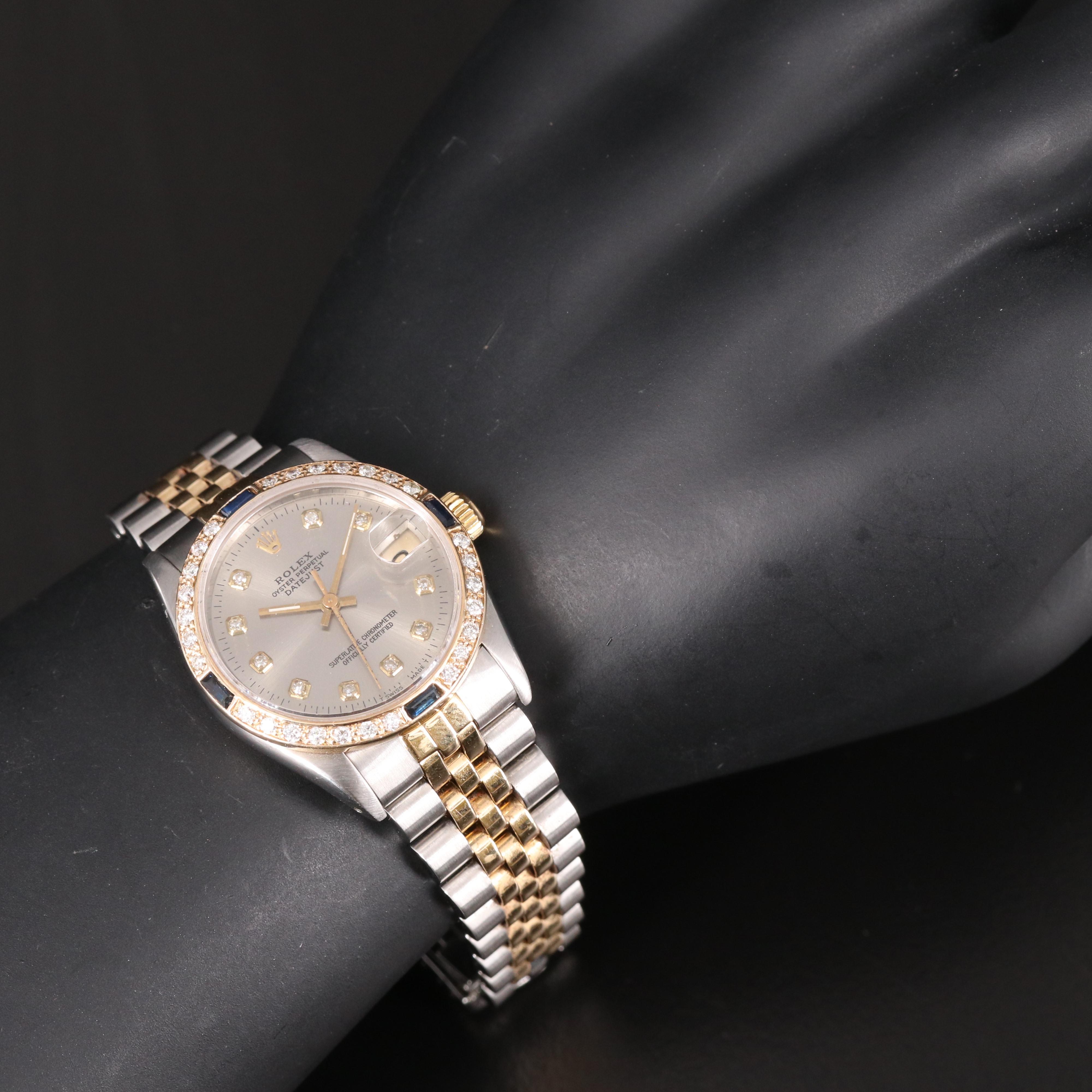 1984 Rolex Datejust Diamond Dial and Bezel with Sapphire Automatic Watch