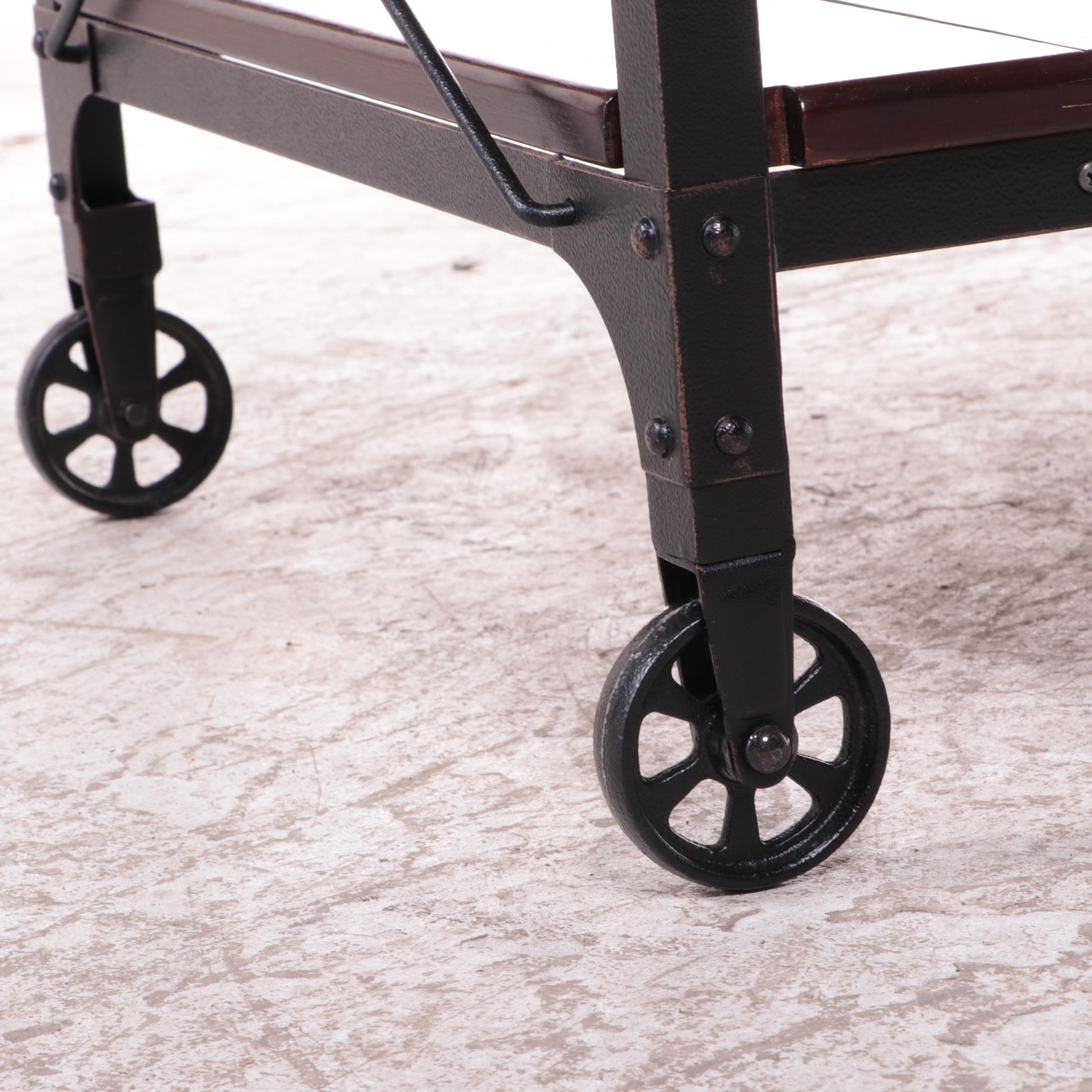 Industrial Style Two-Tier "Factory Cart" Coffee Table