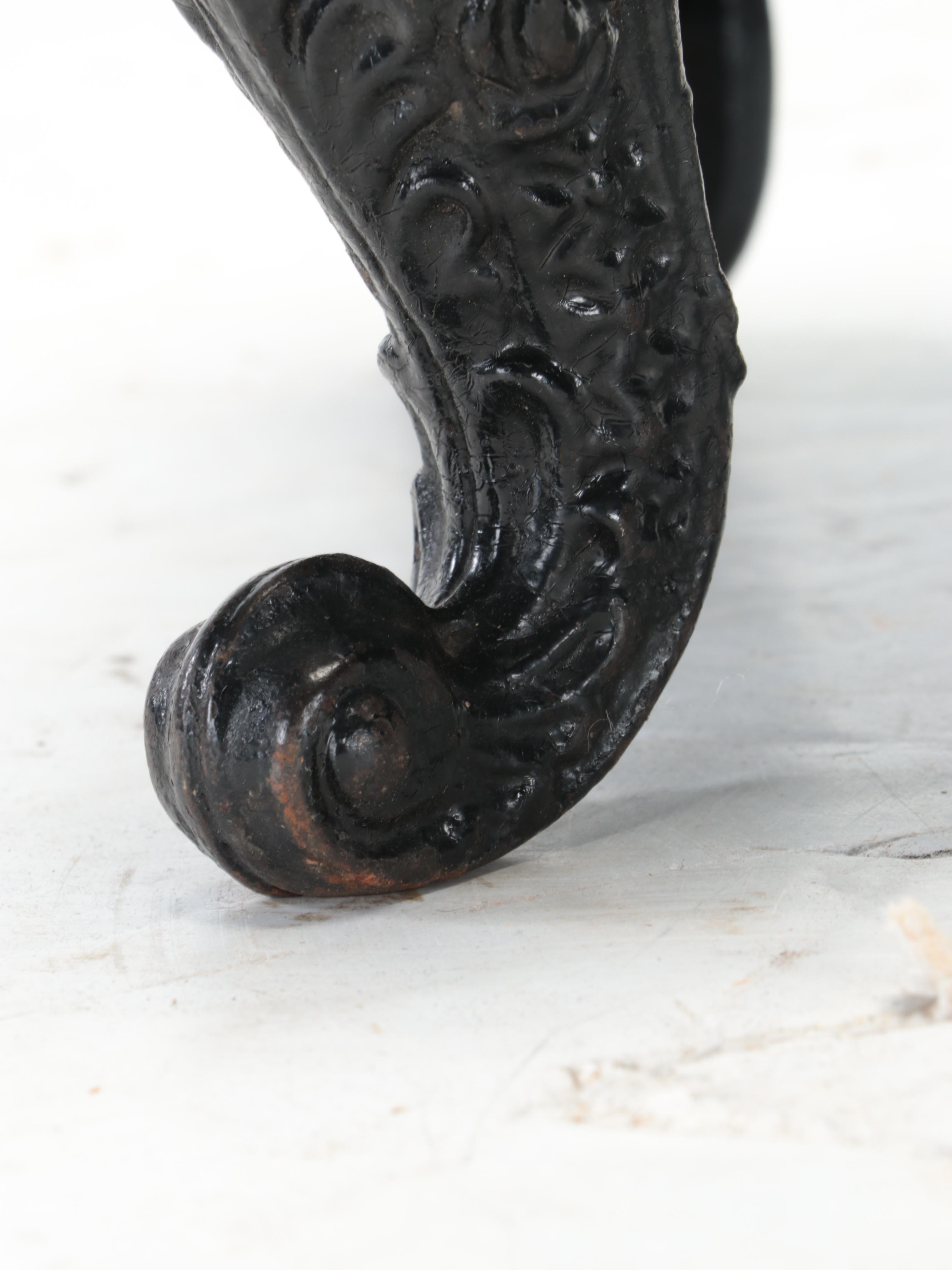 Victorian Style Cast Iron Footstool