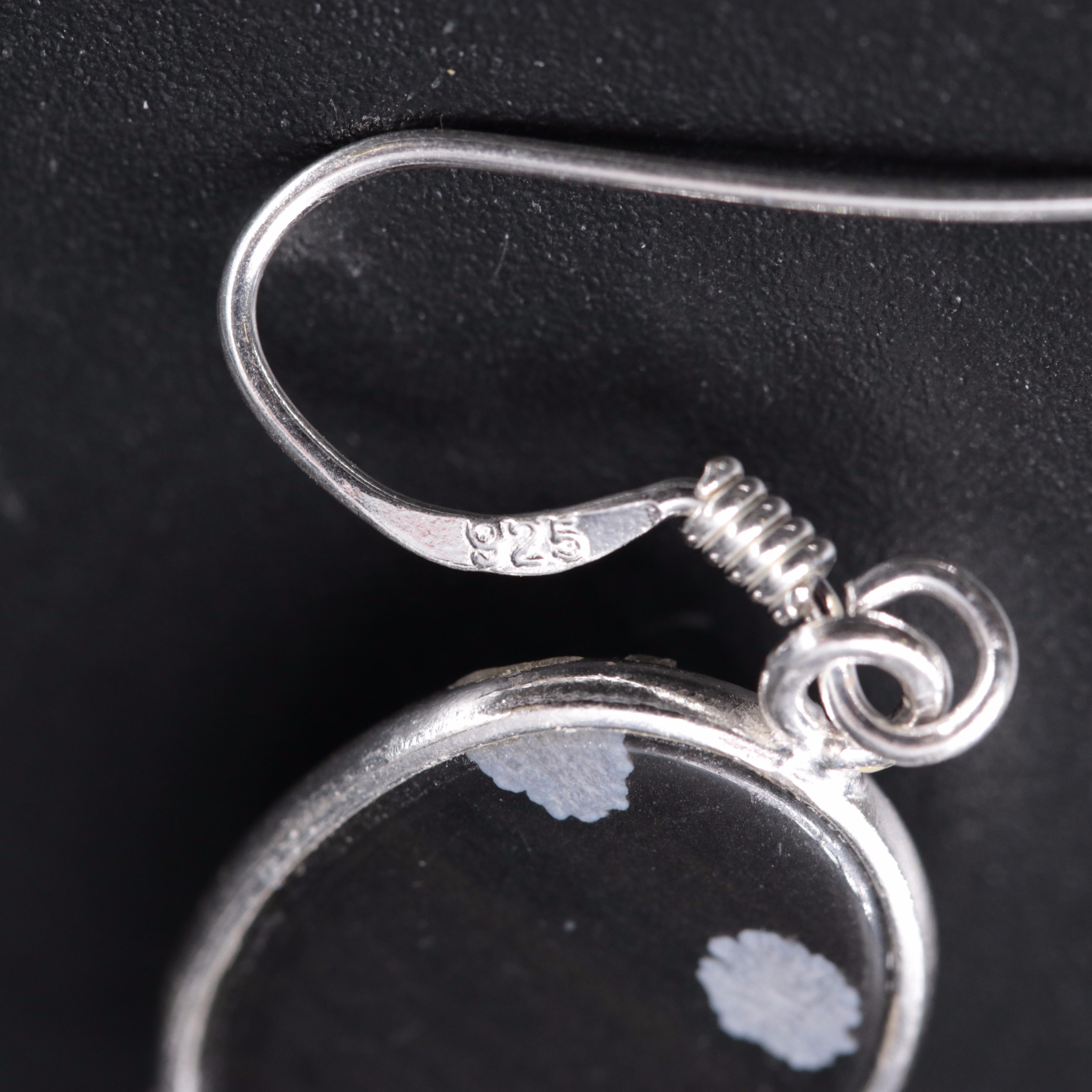 Sterling Silver Necklace and Earrings Including Gemstones