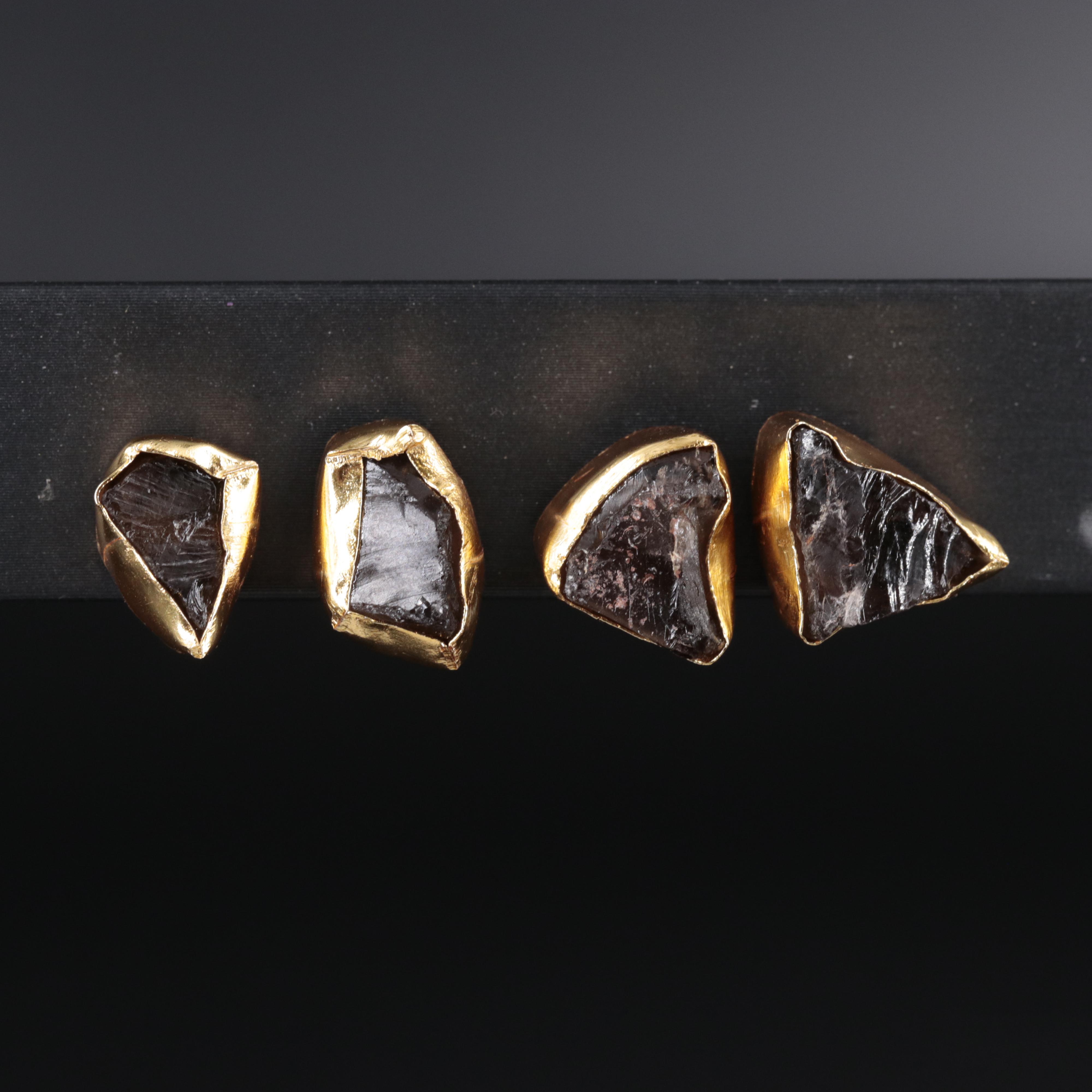 Stud Earring Duo Including Gemstones