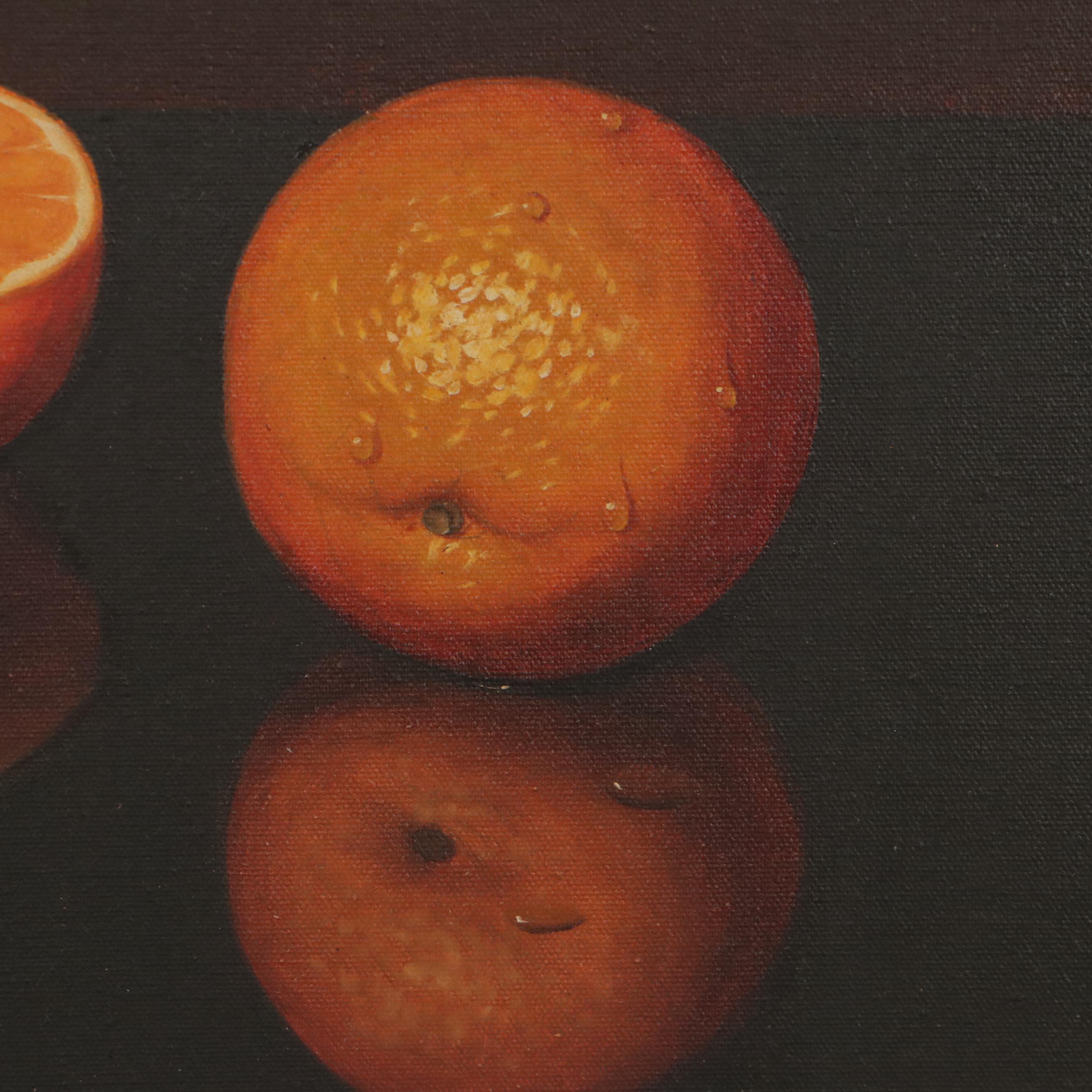 Still Life With Oranges Oil Painting