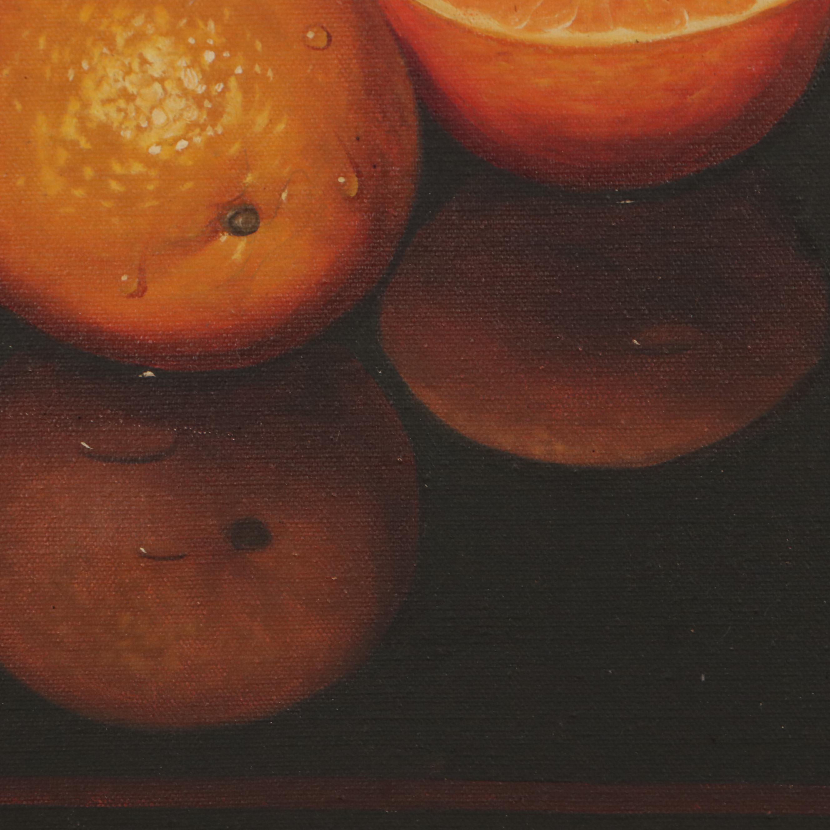 Still Life With Oranges Oil Painting