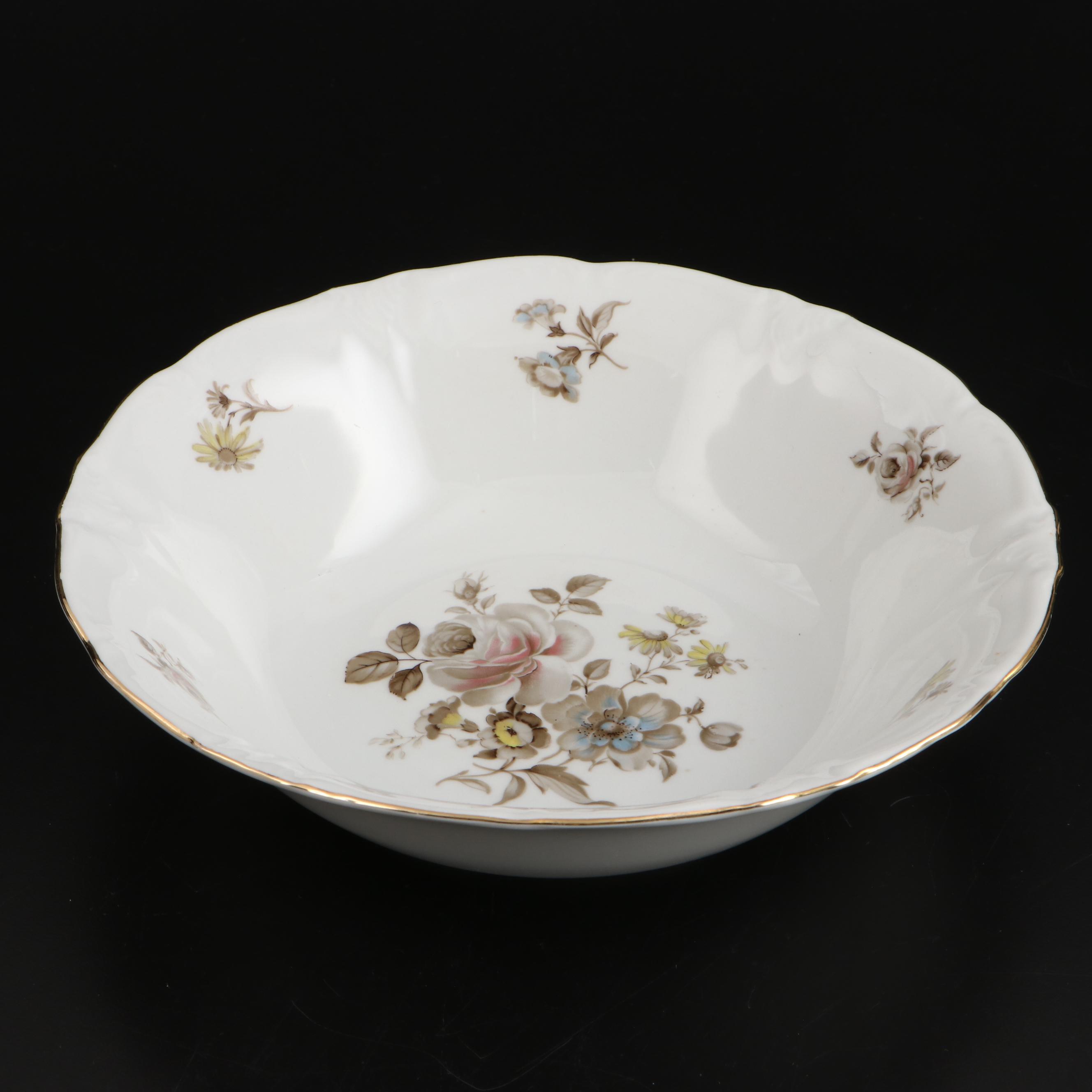 Winterling "Dawn Rose" Porcelain Dinnerware, Late 20th Century