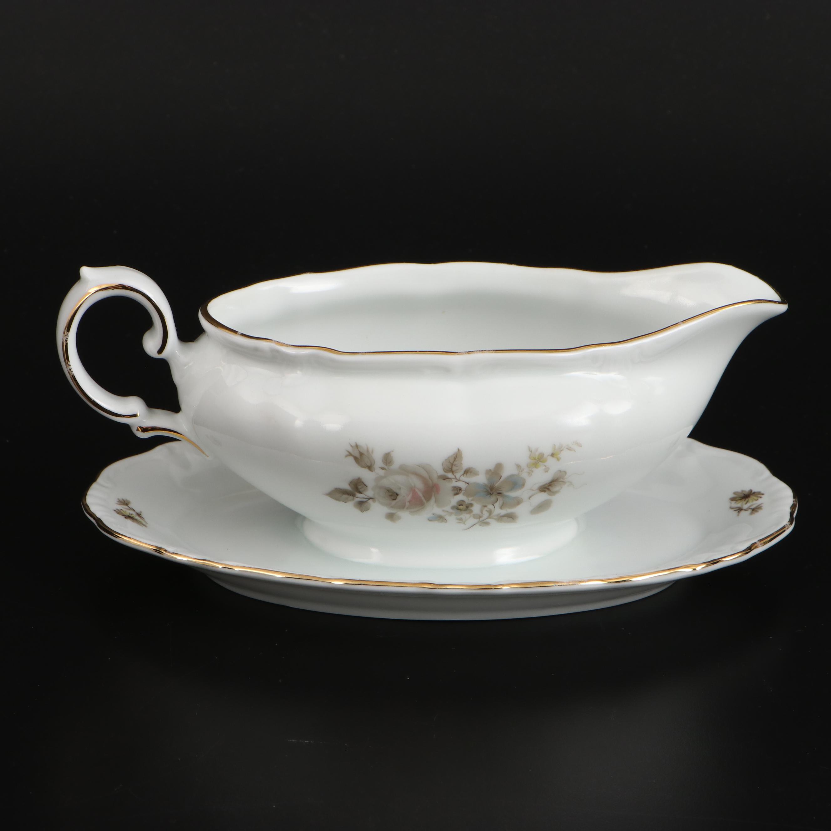 Winterling "Dawn Rose" Porcelain Dinnerware, Late 20th Century
