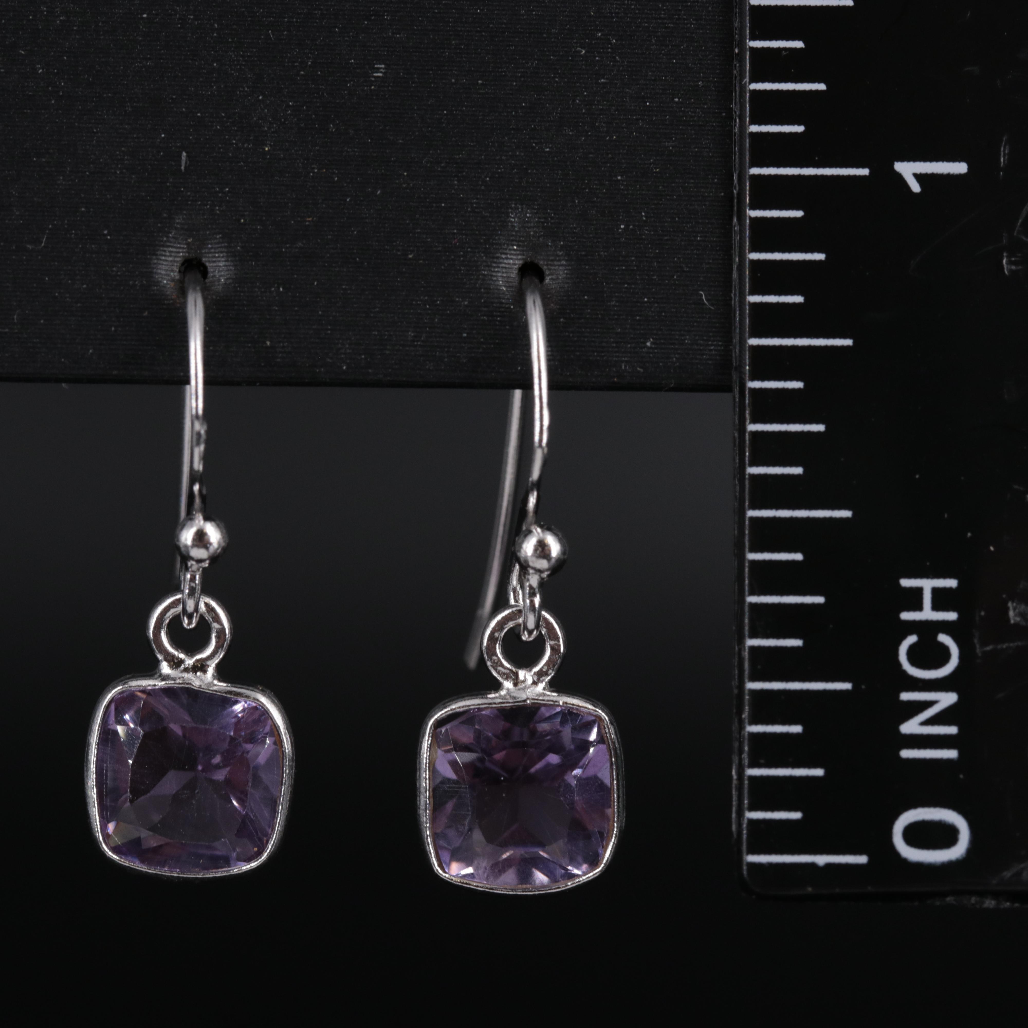 Sterling Silver Earrings With Gemstones