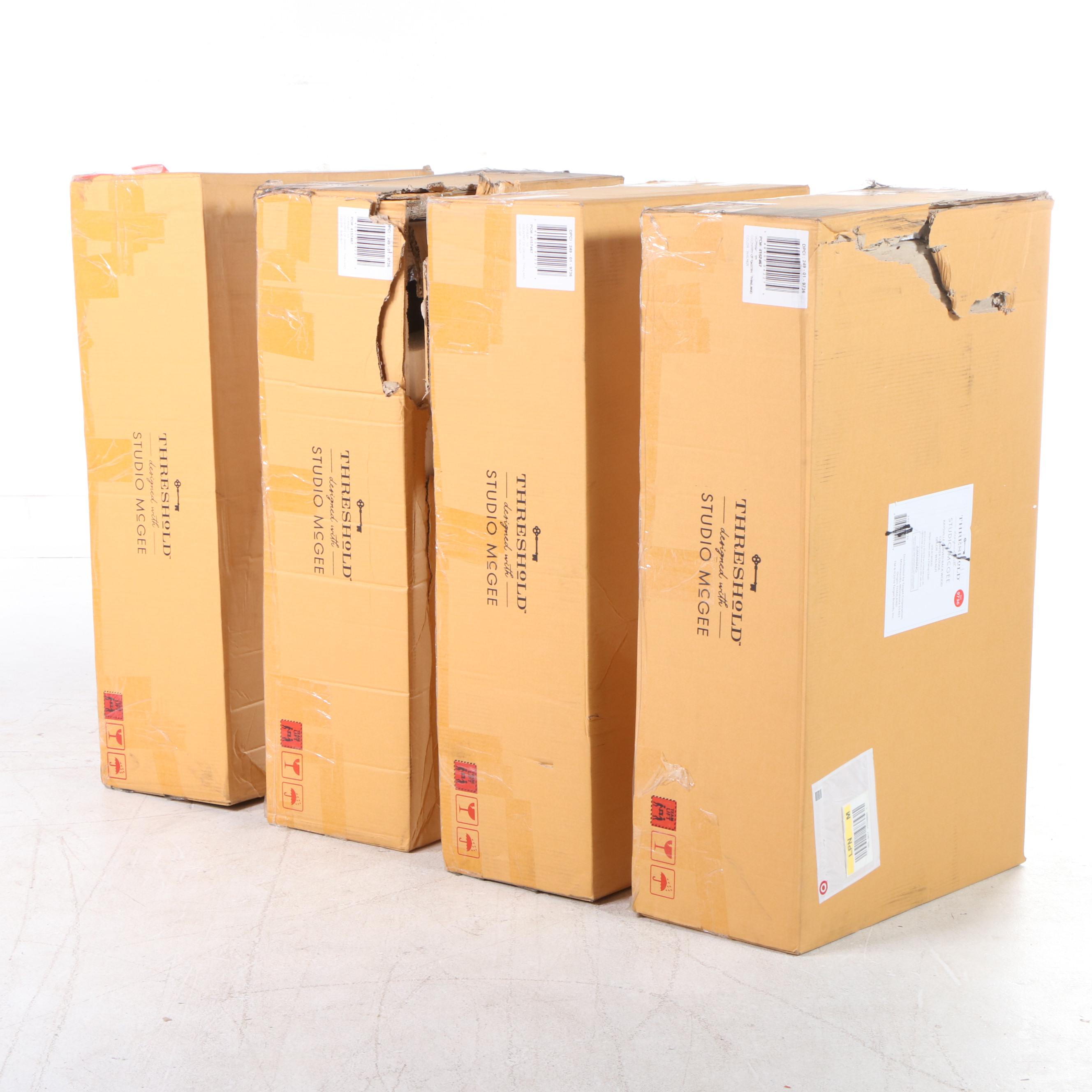 Set of Four Threshold with Studio McGee Kaysville Counter Height Stools