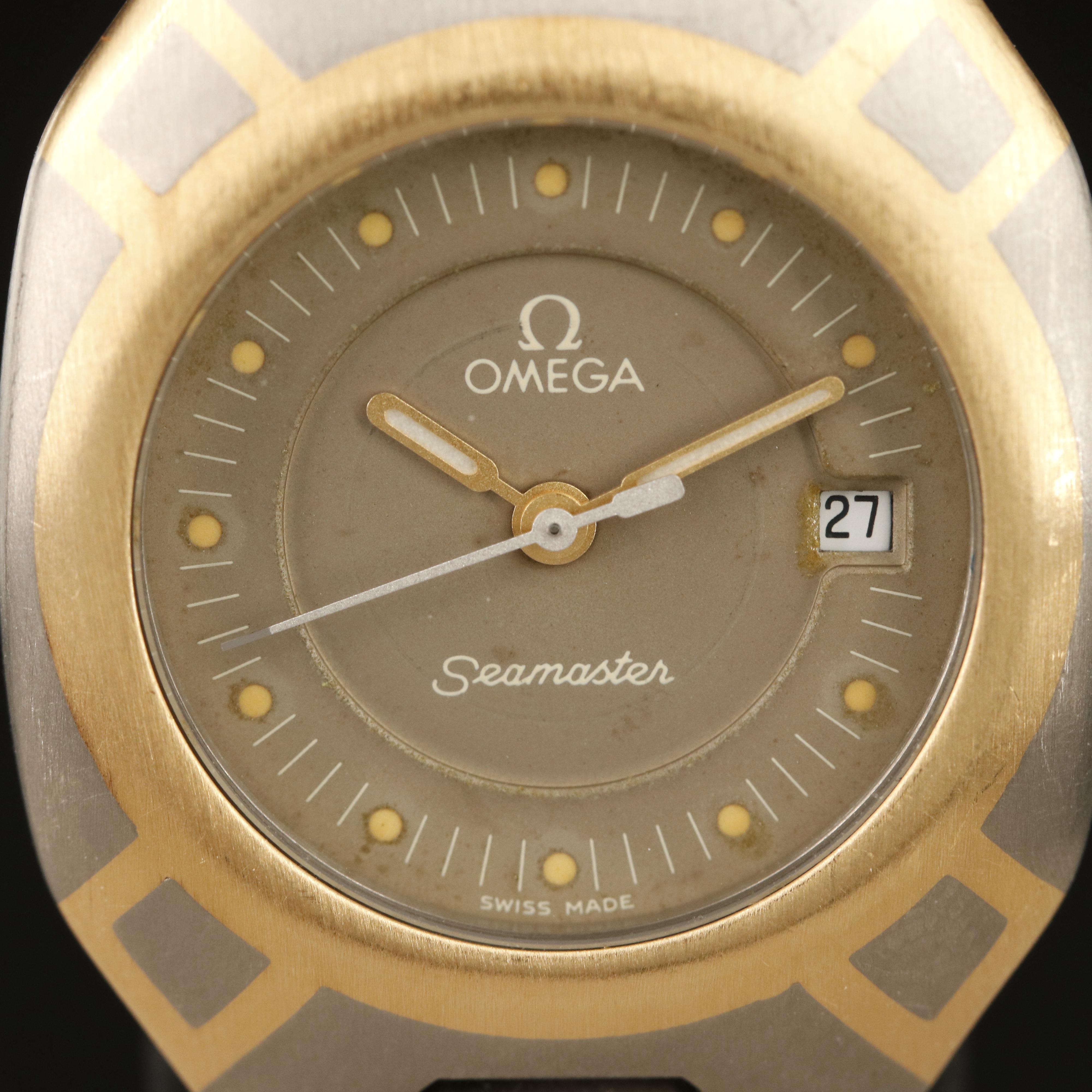 Titanium and 18K Omega Seamaster Polaris with an ETA Quartz Movement