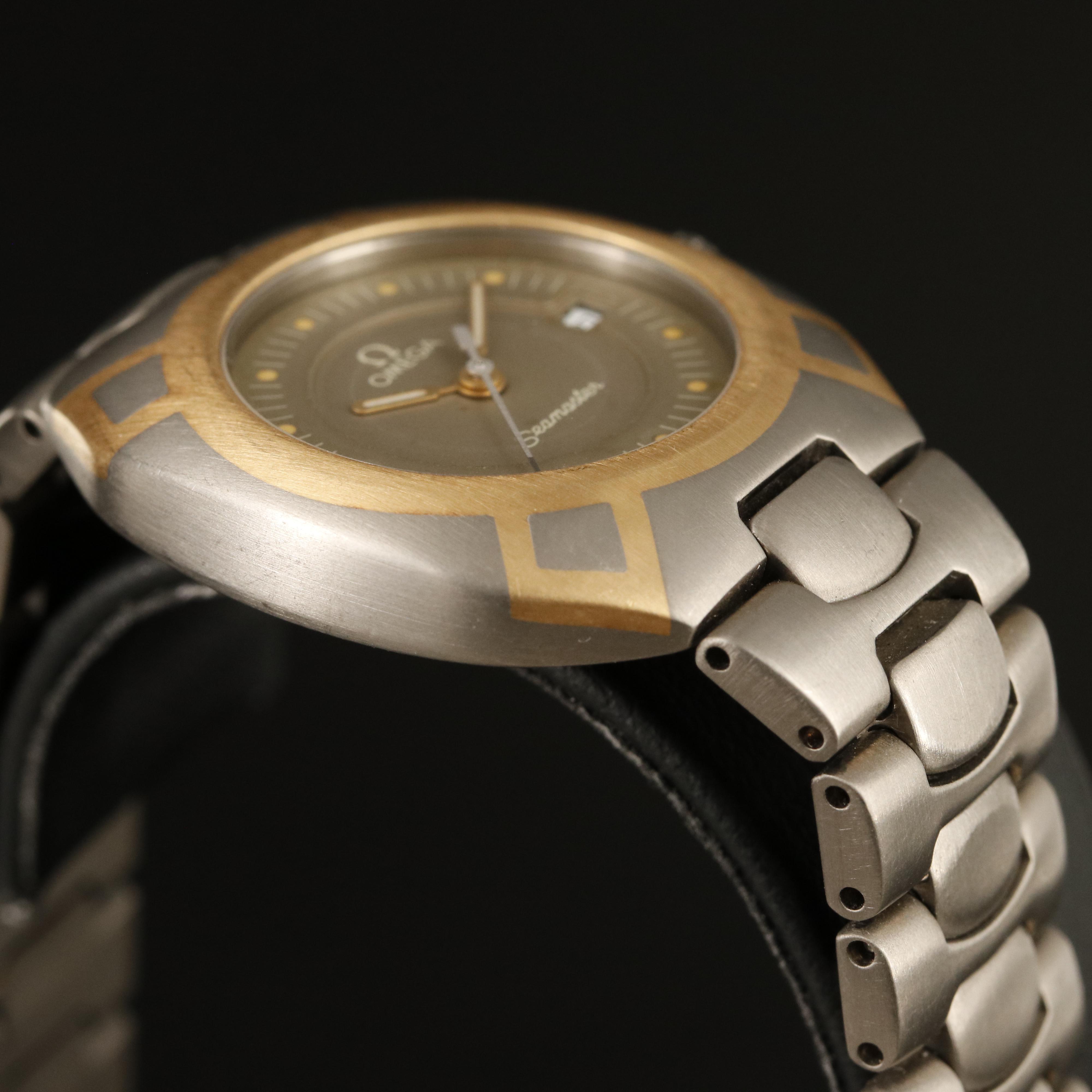 Titanium and 18K Omega Seamaster Polaris with an ETA Quartz Movement