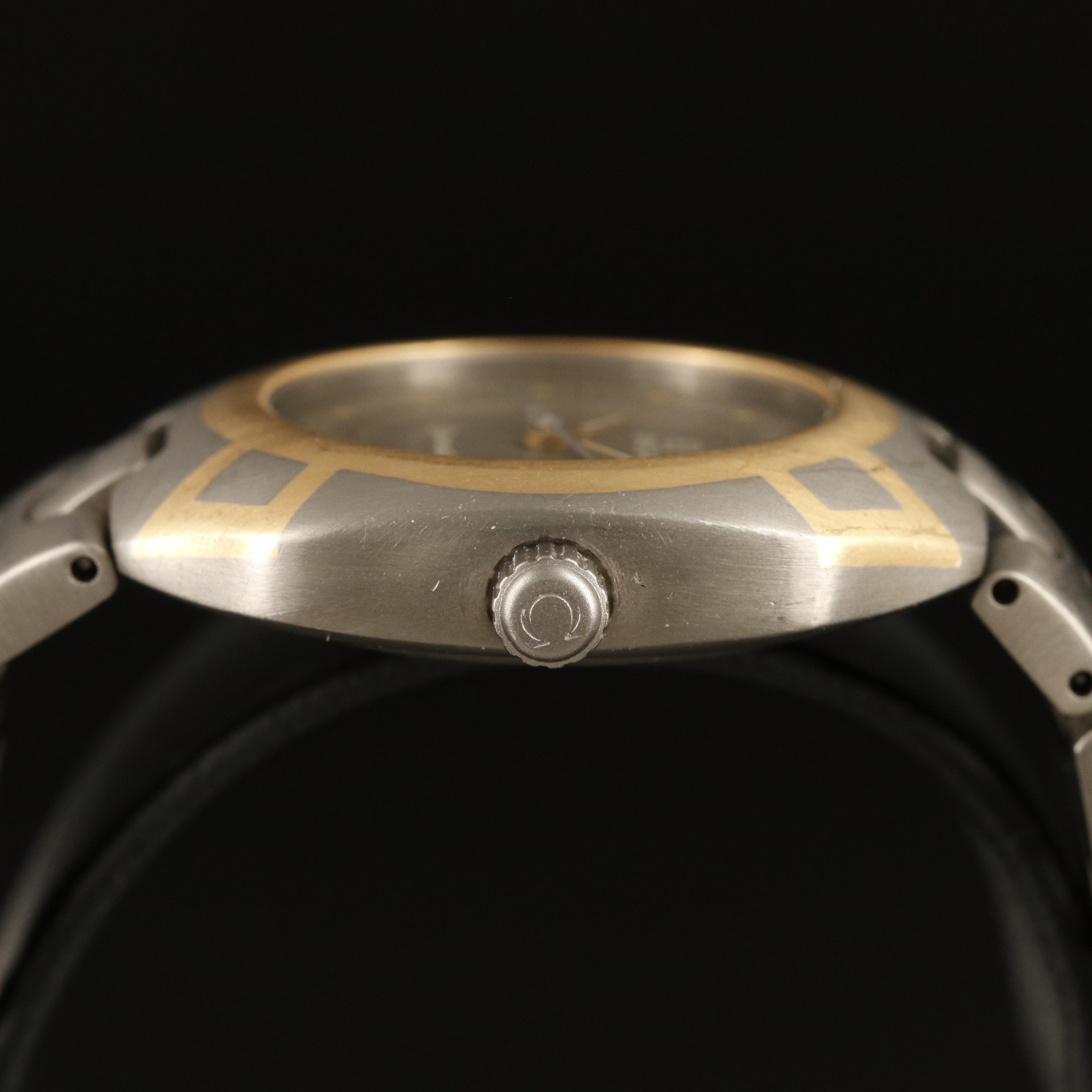 Titanium and 18K Omega Seamaster Polaris with an ETA Quartz Movement