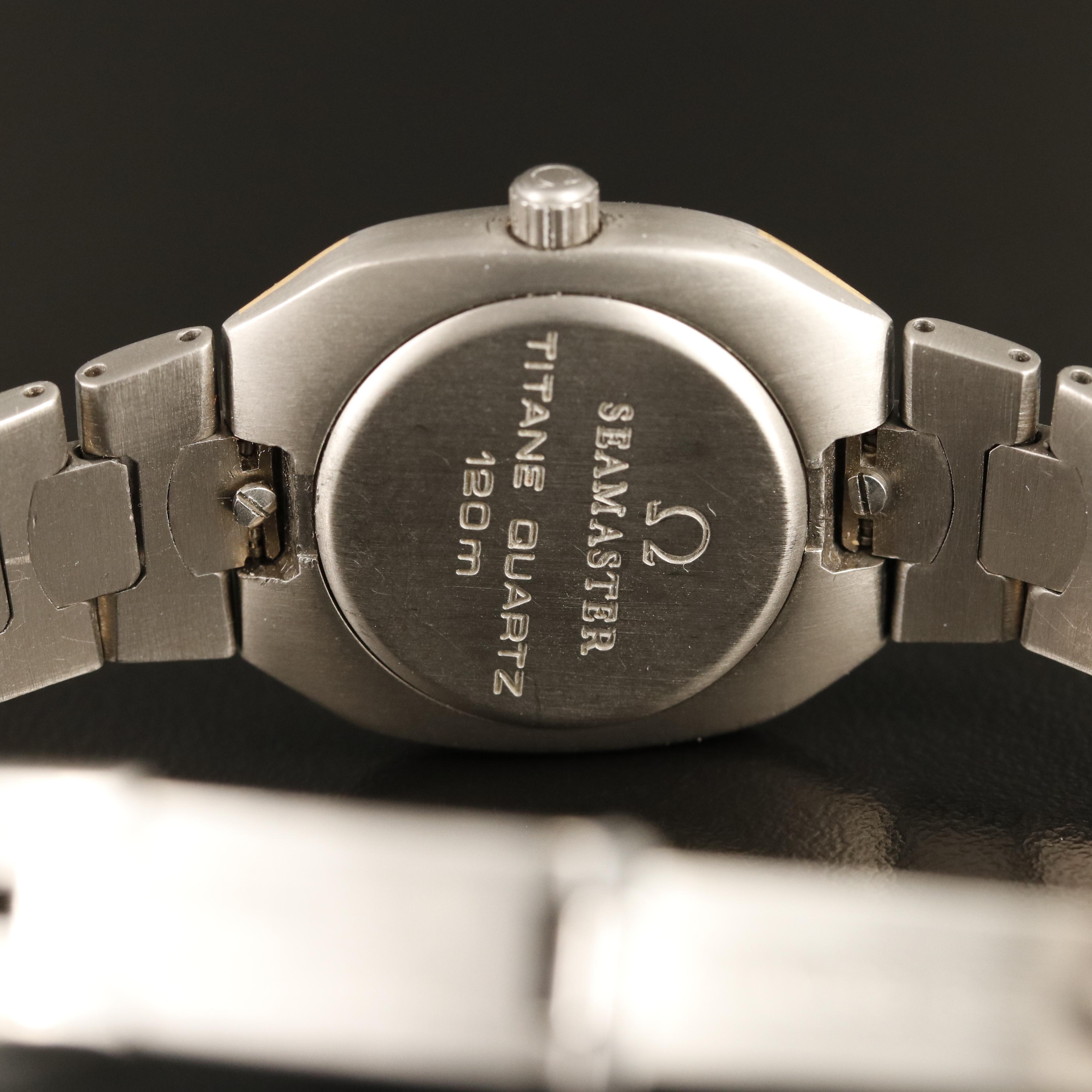 Titanium and 18K Omega Seamaster Polaris with an ETA Quartz Movement