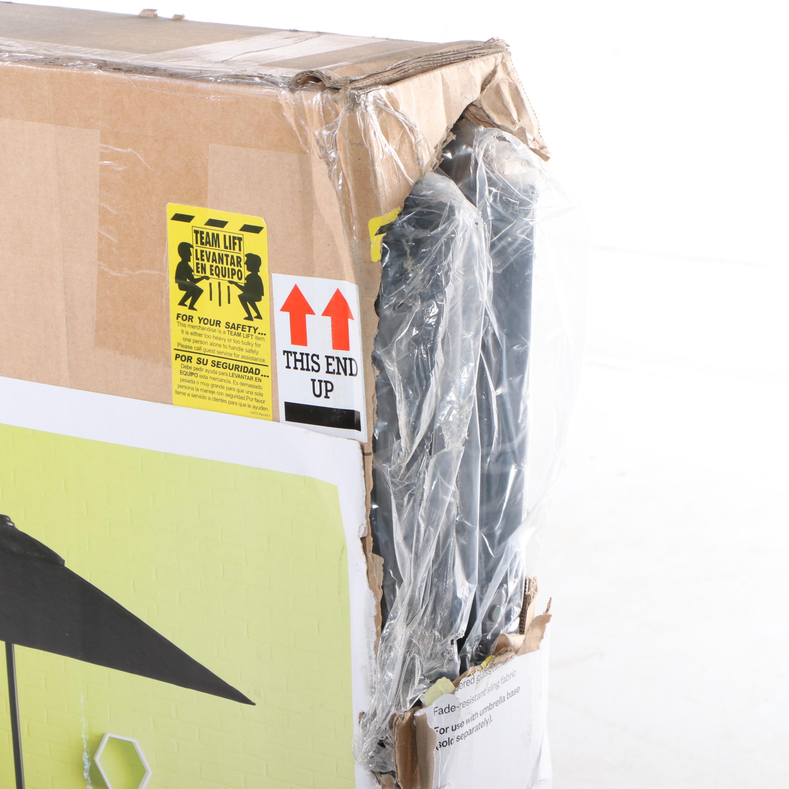 Room Essentials Sling Folding Six-Piece Patio Dining Set