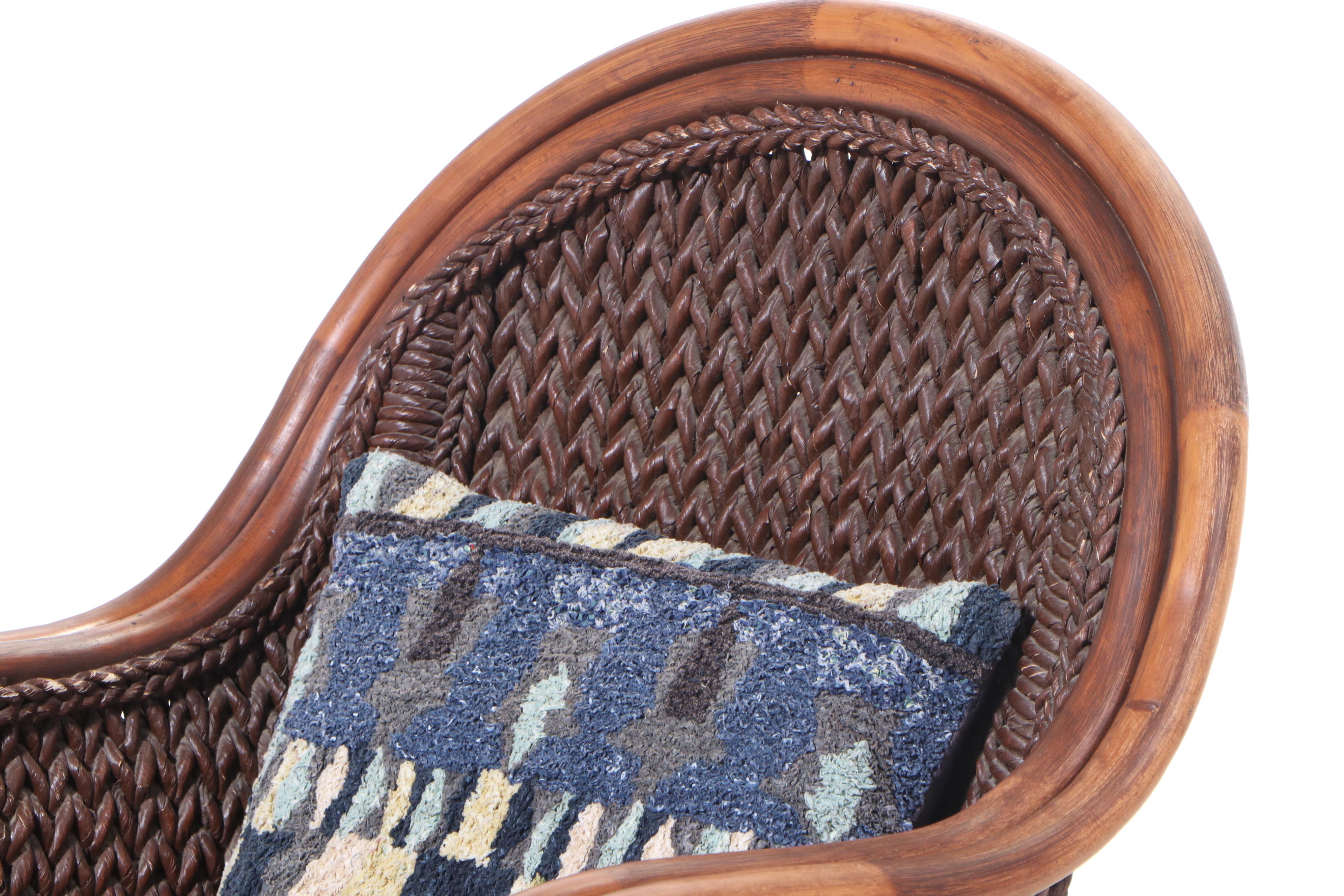 Pier 1 Imports Rattan and Wicker Patio Armchair