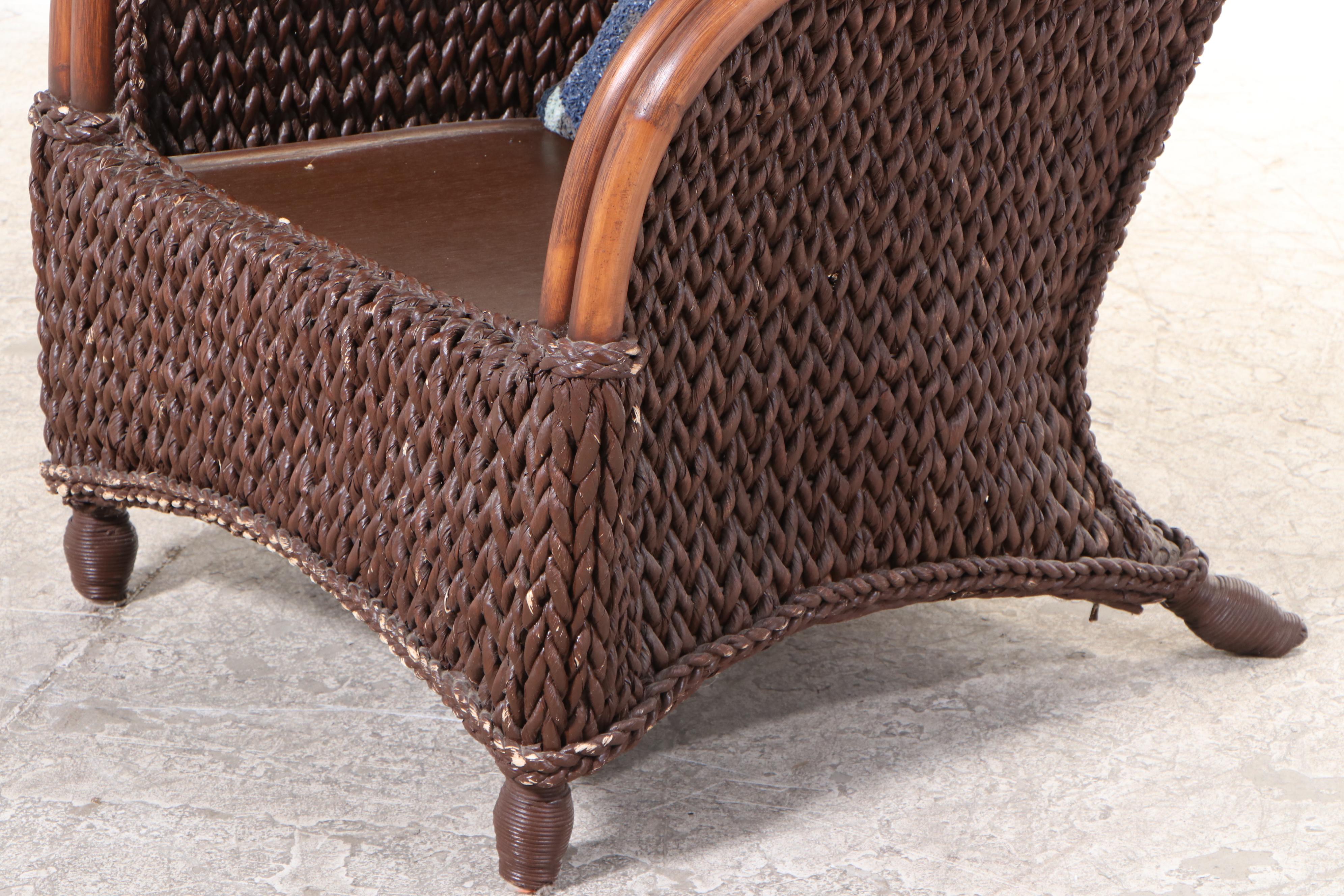 Pier 1 Imports Rattan and Wicker Patio Armchair