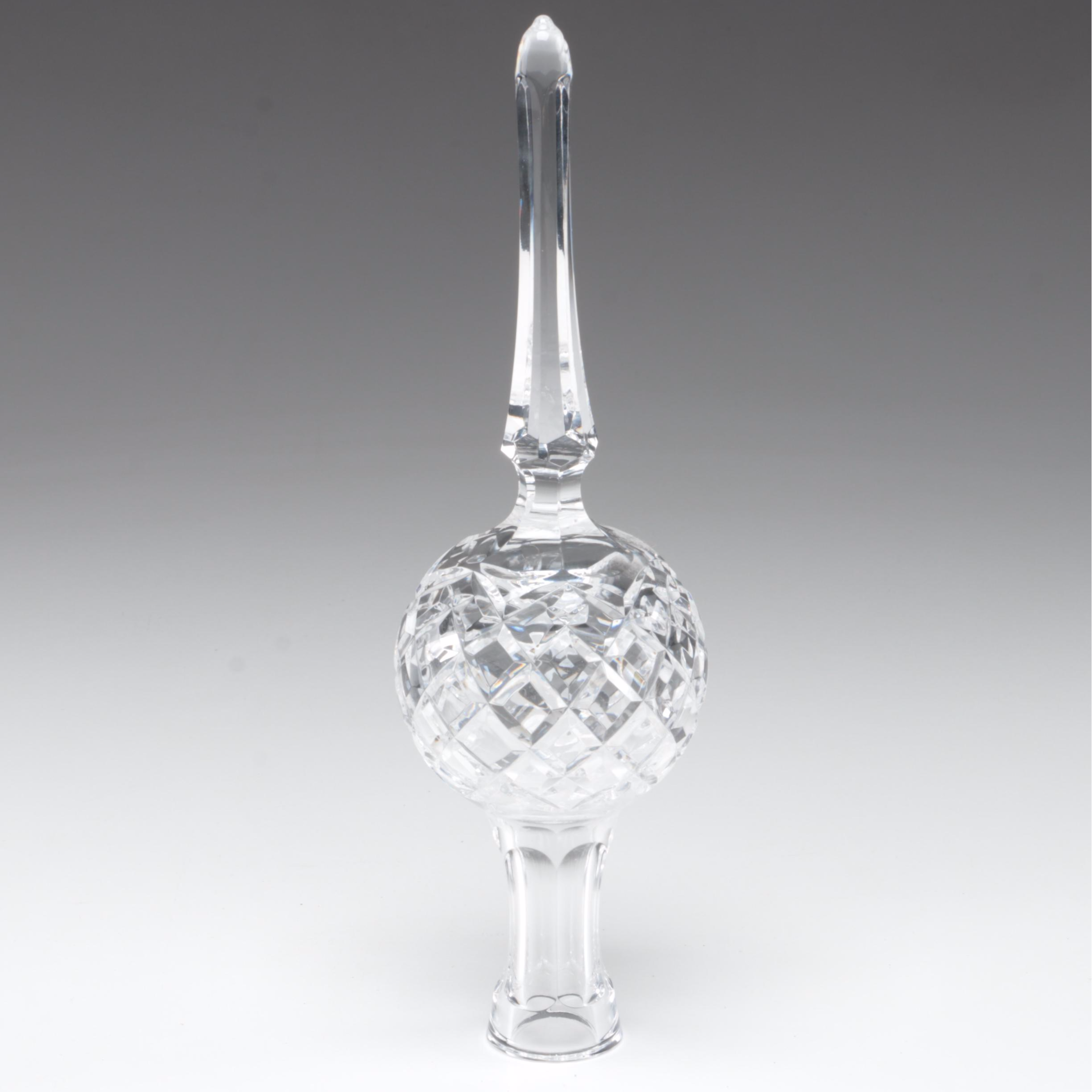 Waterford Crystal Christmas Tree Topper and Embellished Ornament