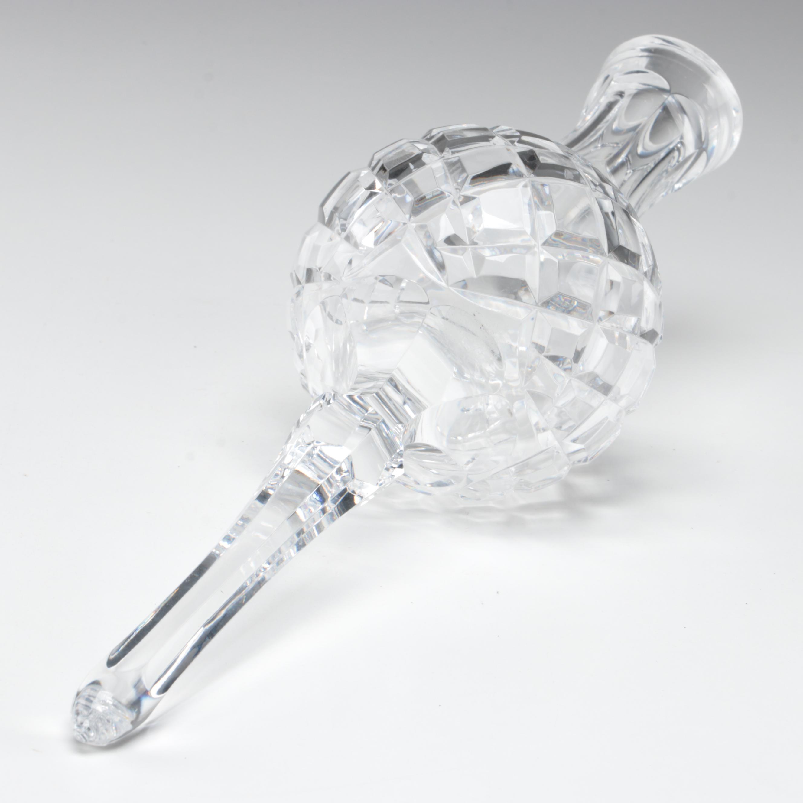 Waterford Crystal Christmas Tree Topper and Embellished Ornament