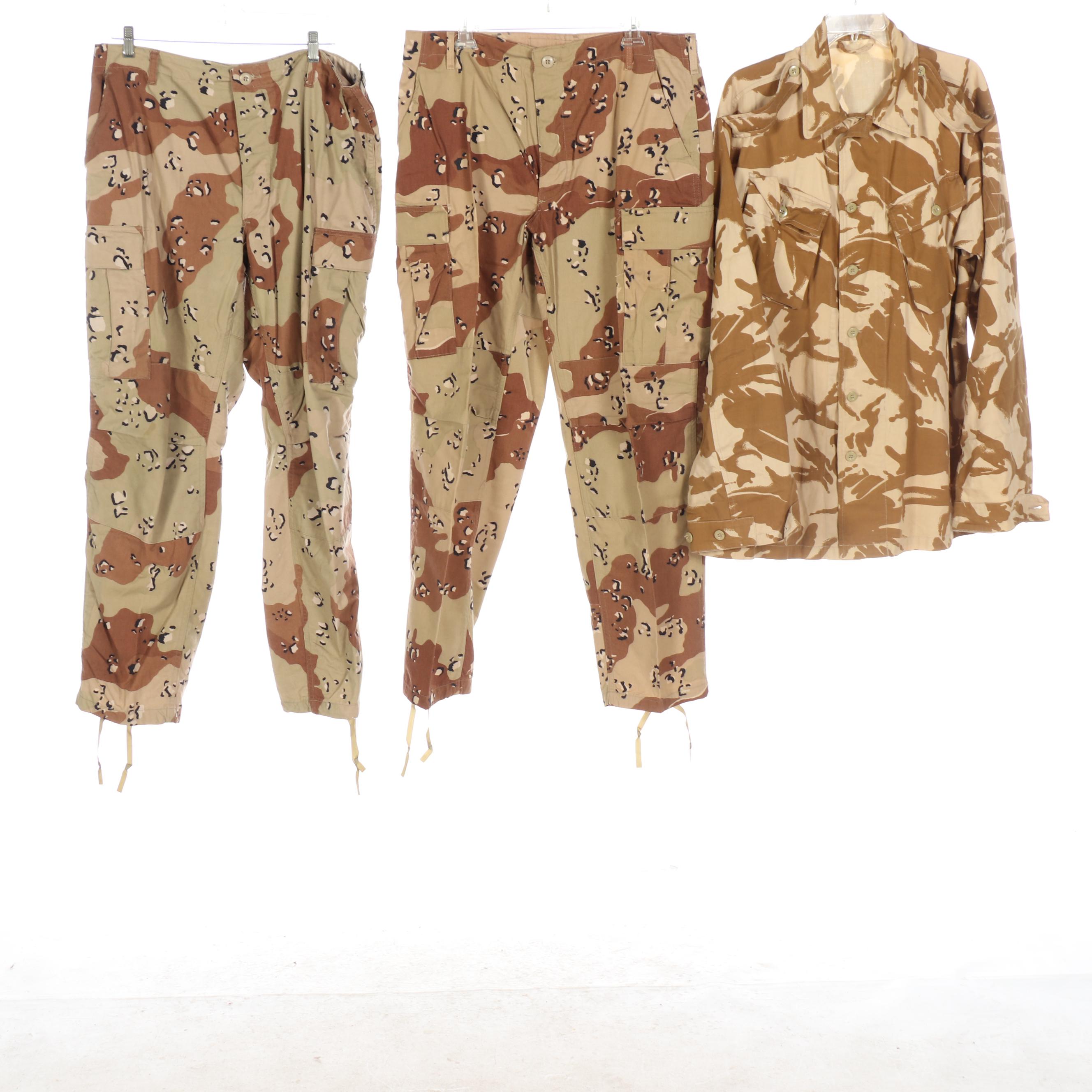 Gulf War Era U.S. Military Battle Dress Uniforms and Other Camouflage Coat