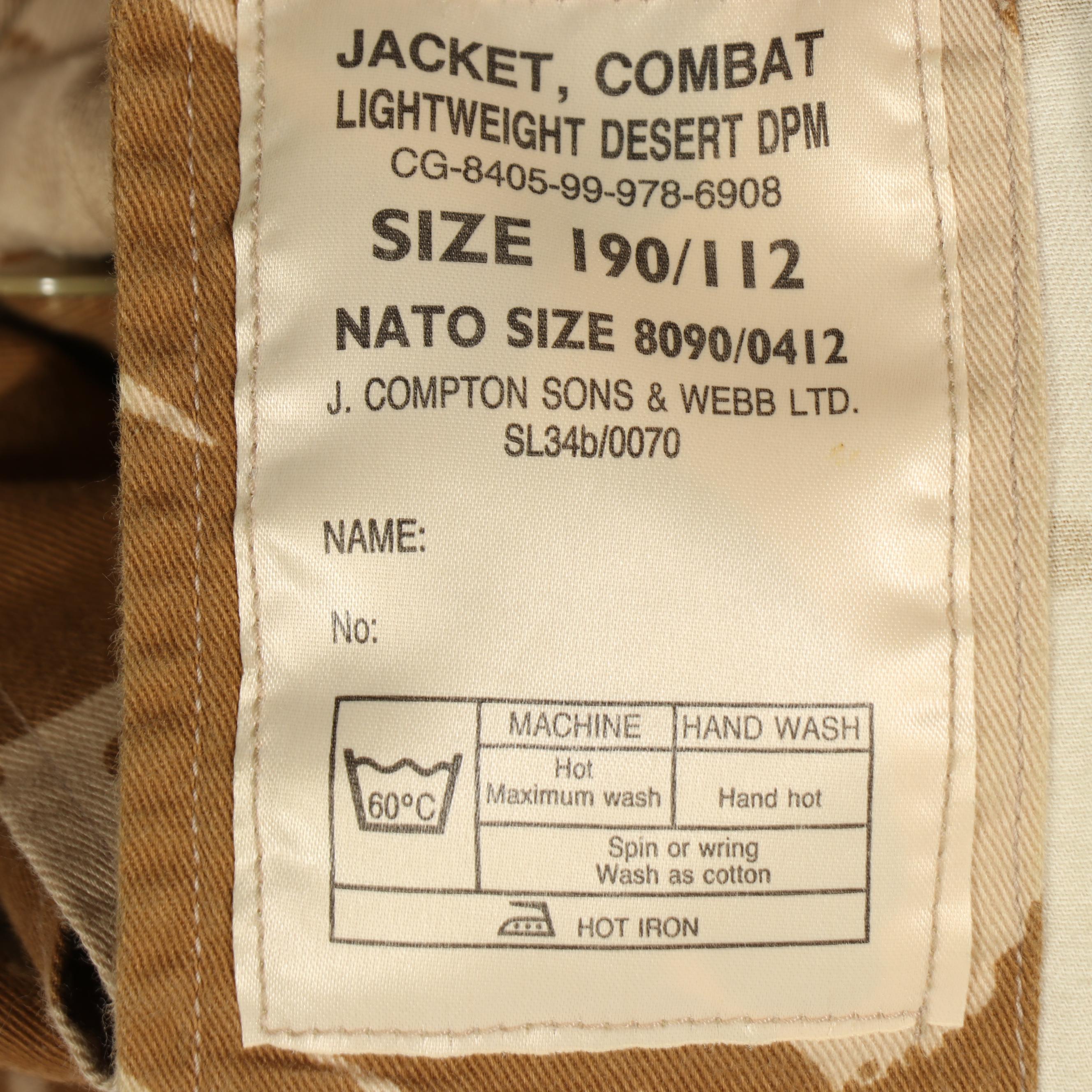 Gulf War Era U.S. Military Battle Dress Uniforms and Other Camouflage Coat