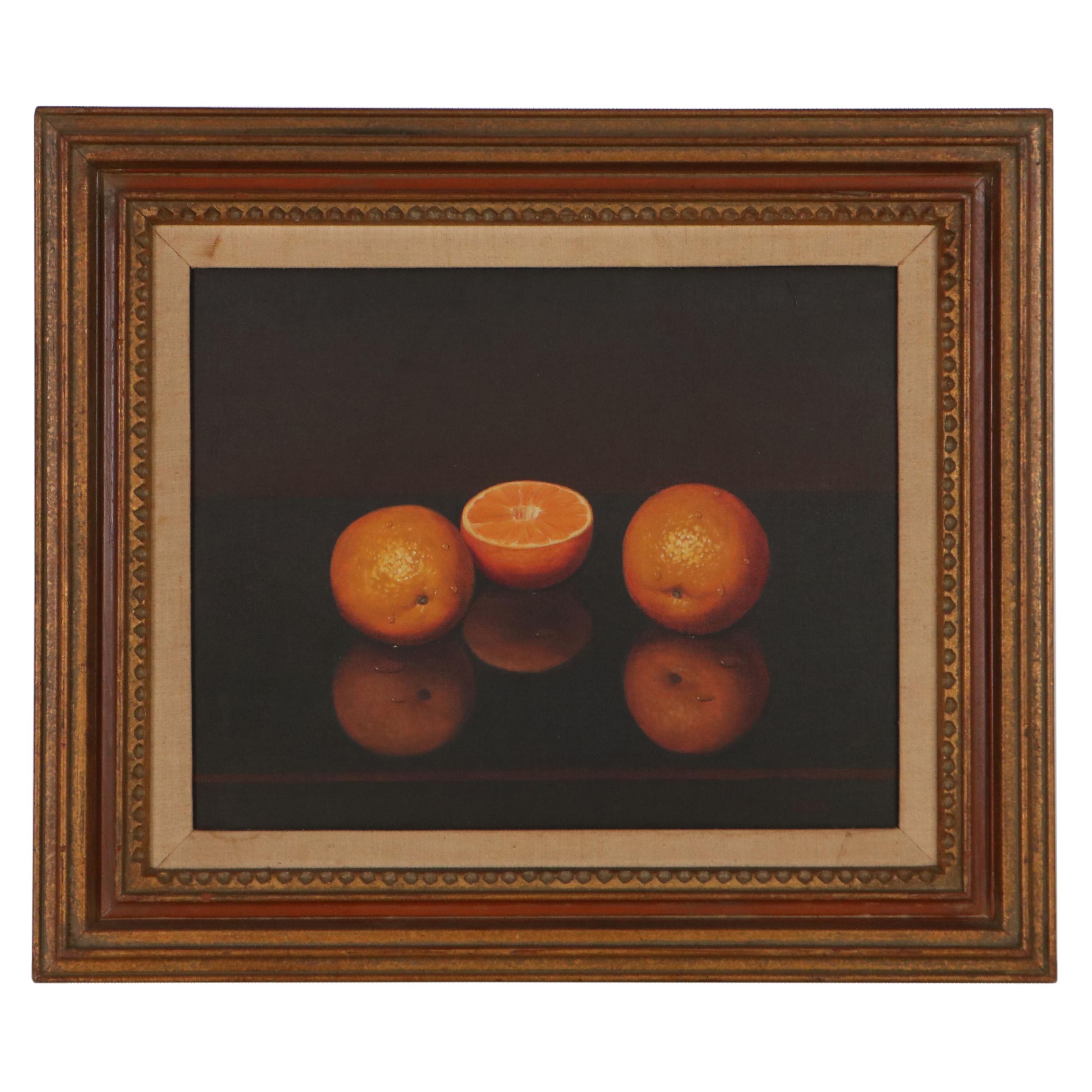Still Life With Oranges Oil Painting
