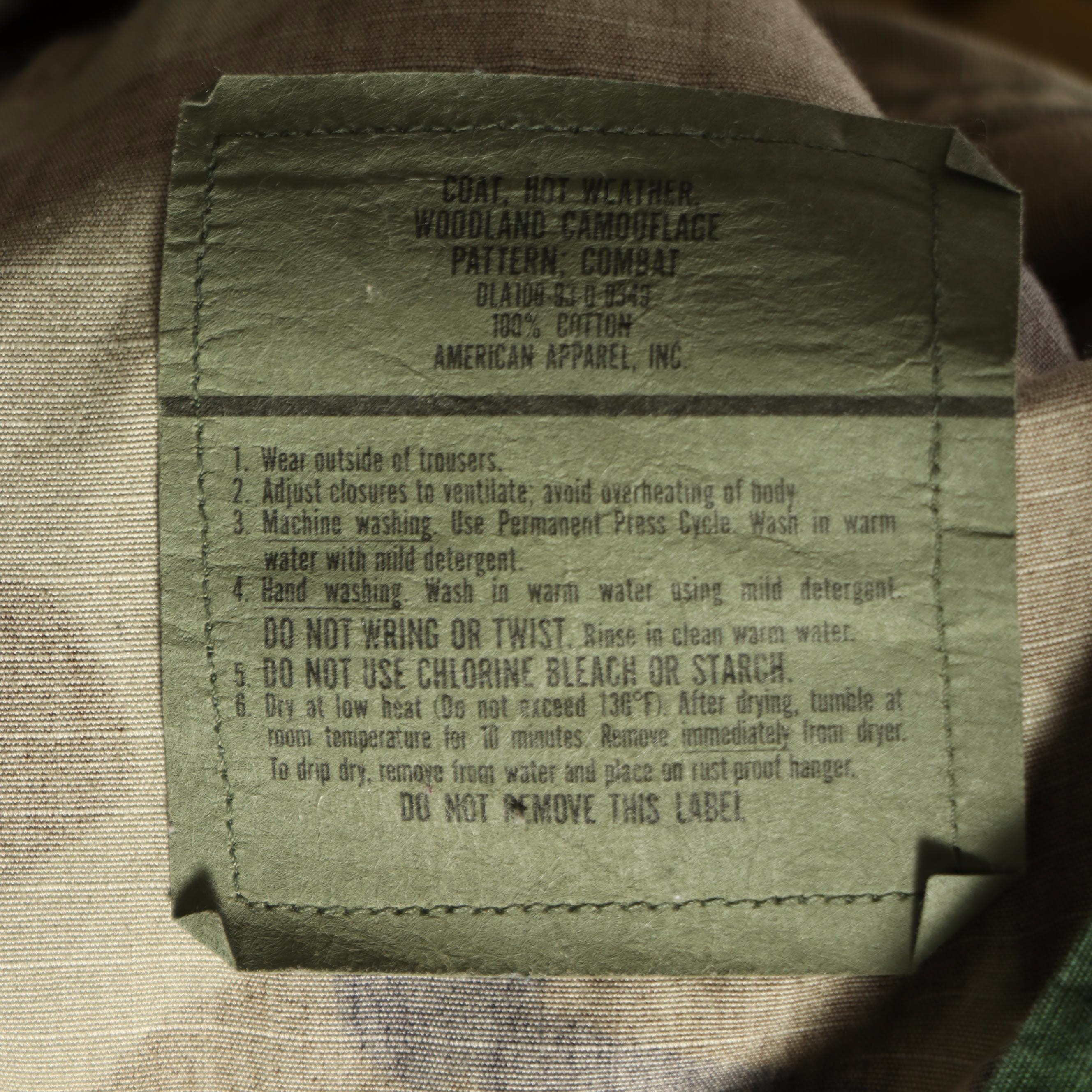 Gulf War Era U.S. Army Battle Dress Uniforms and Other Camouflage Uniform