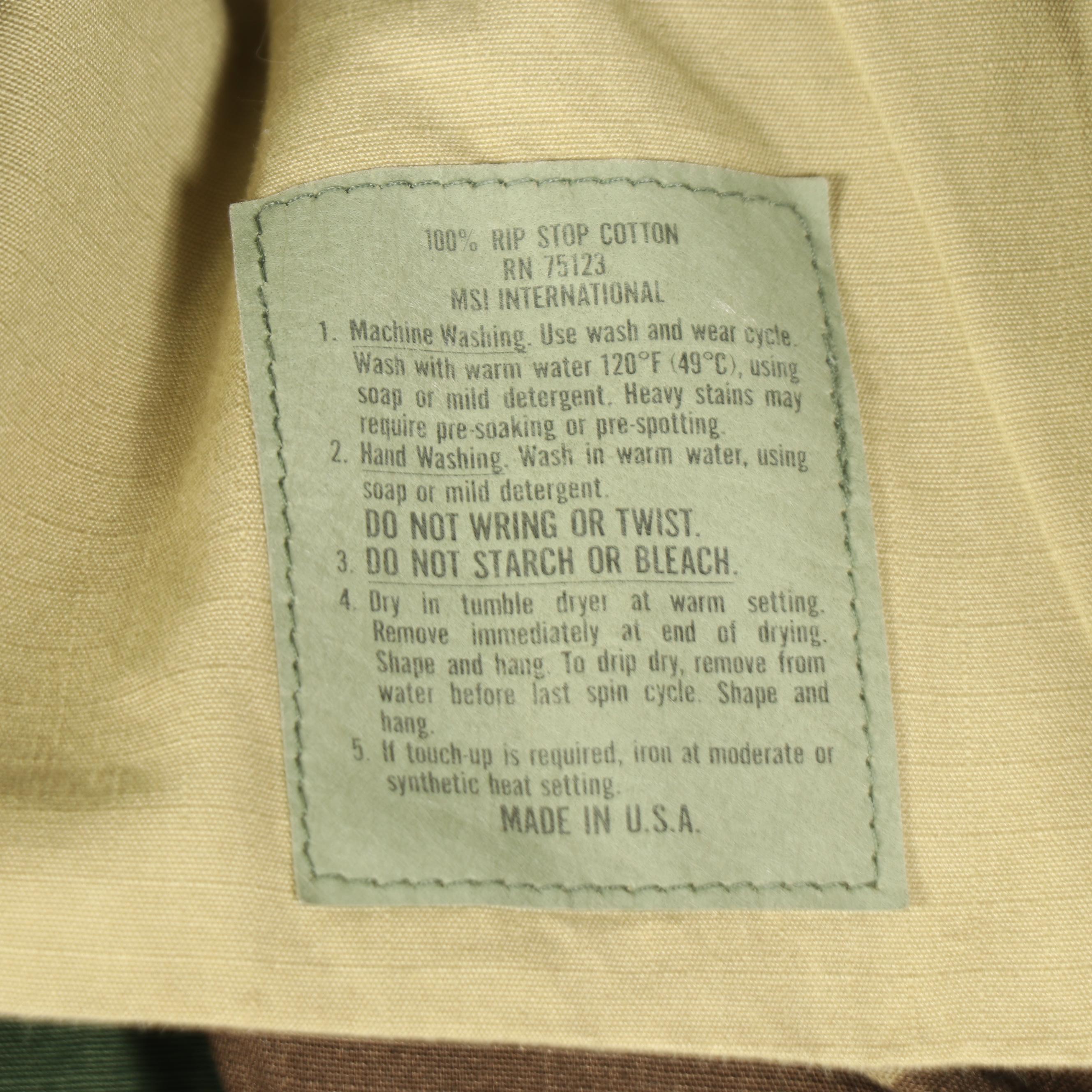 Gulf War Era U.S. Army Battle Dress Uniforms and Other Camouflage Uniform