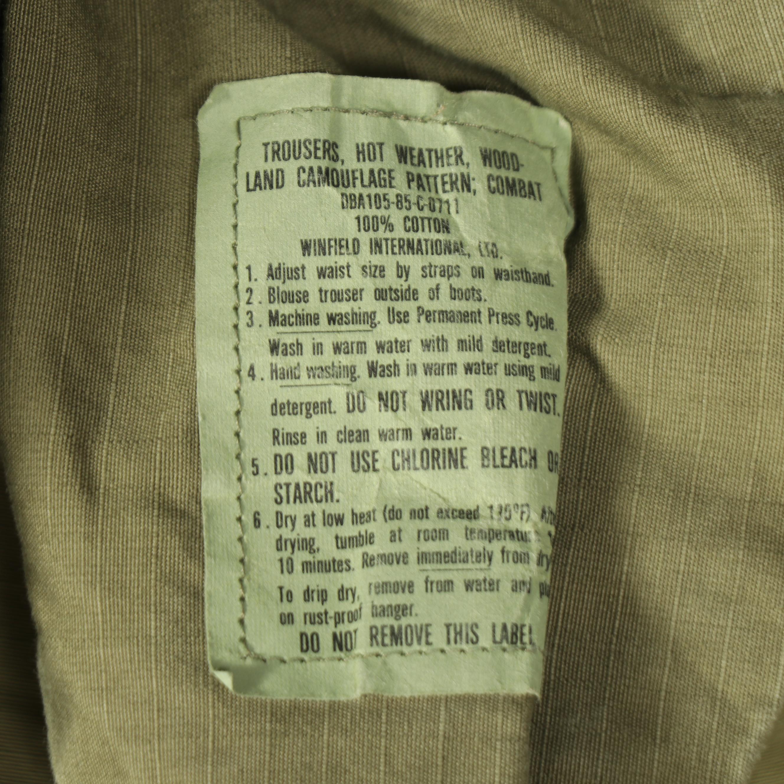 Gulf War Era U.S. Army Battle Dress Uniforms and Other Camouflage Uniform