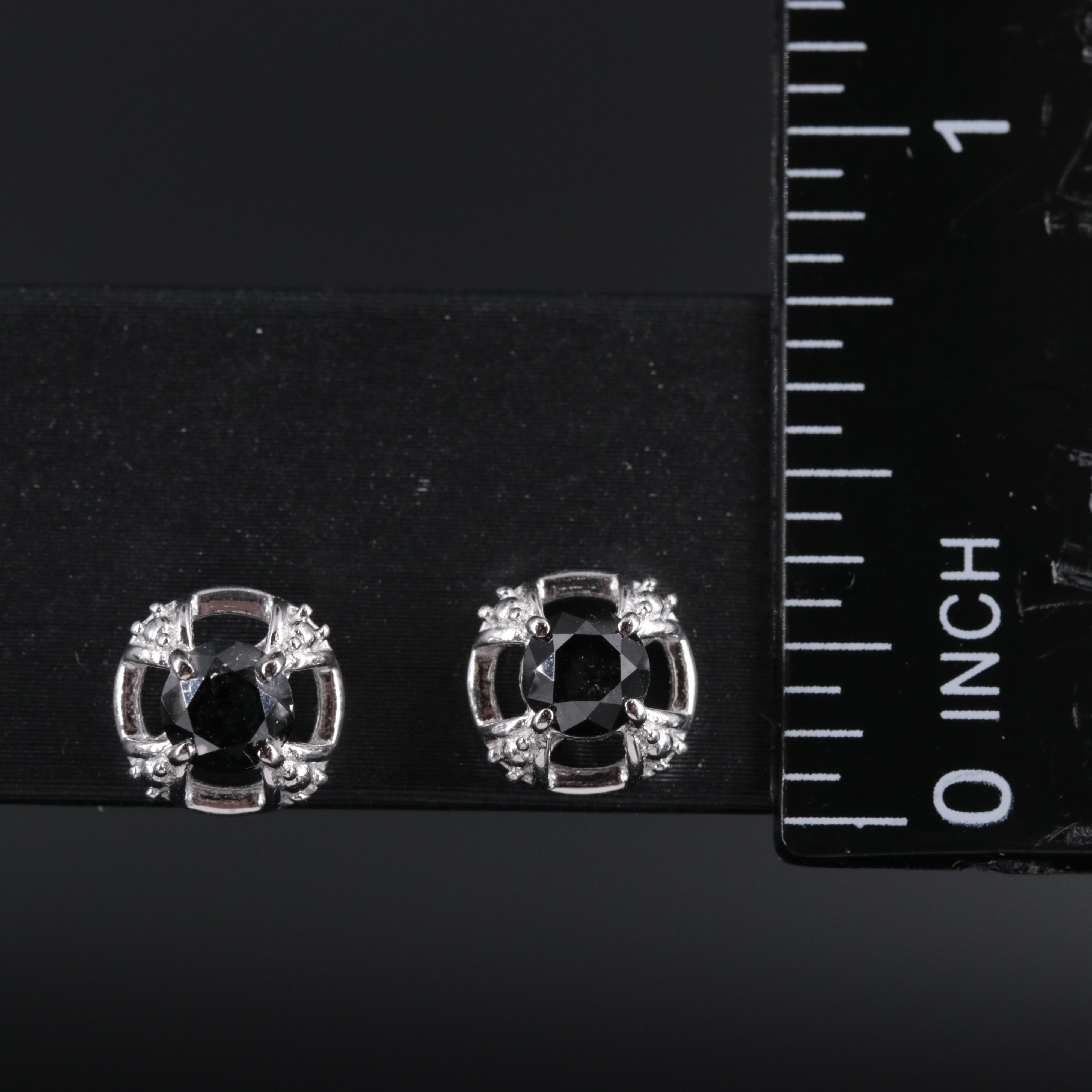 Sterling Silver Earrings With Gemstones