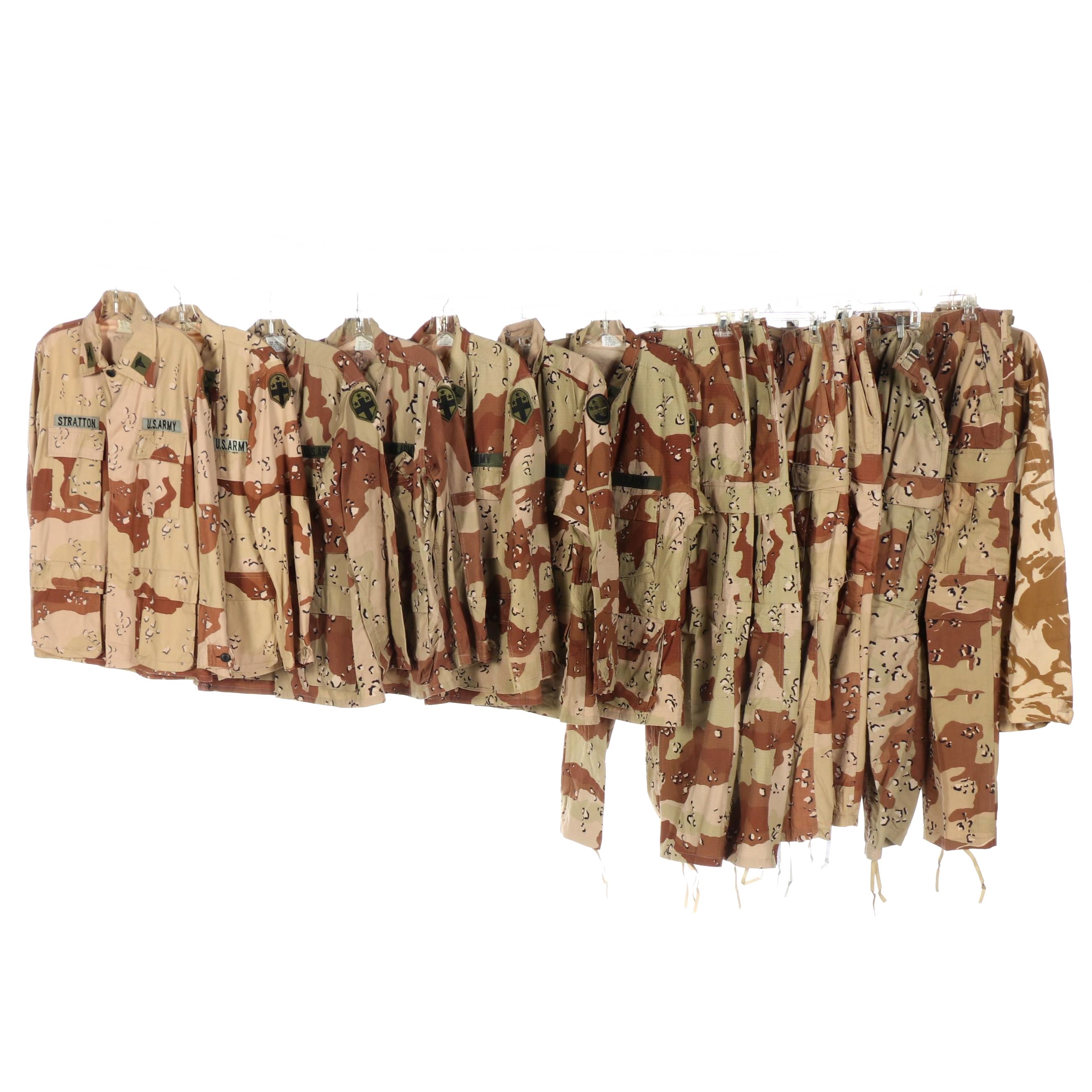 Gulf War Era U.S. Military Battle Dress Uniforms and Other Camouflage Coat