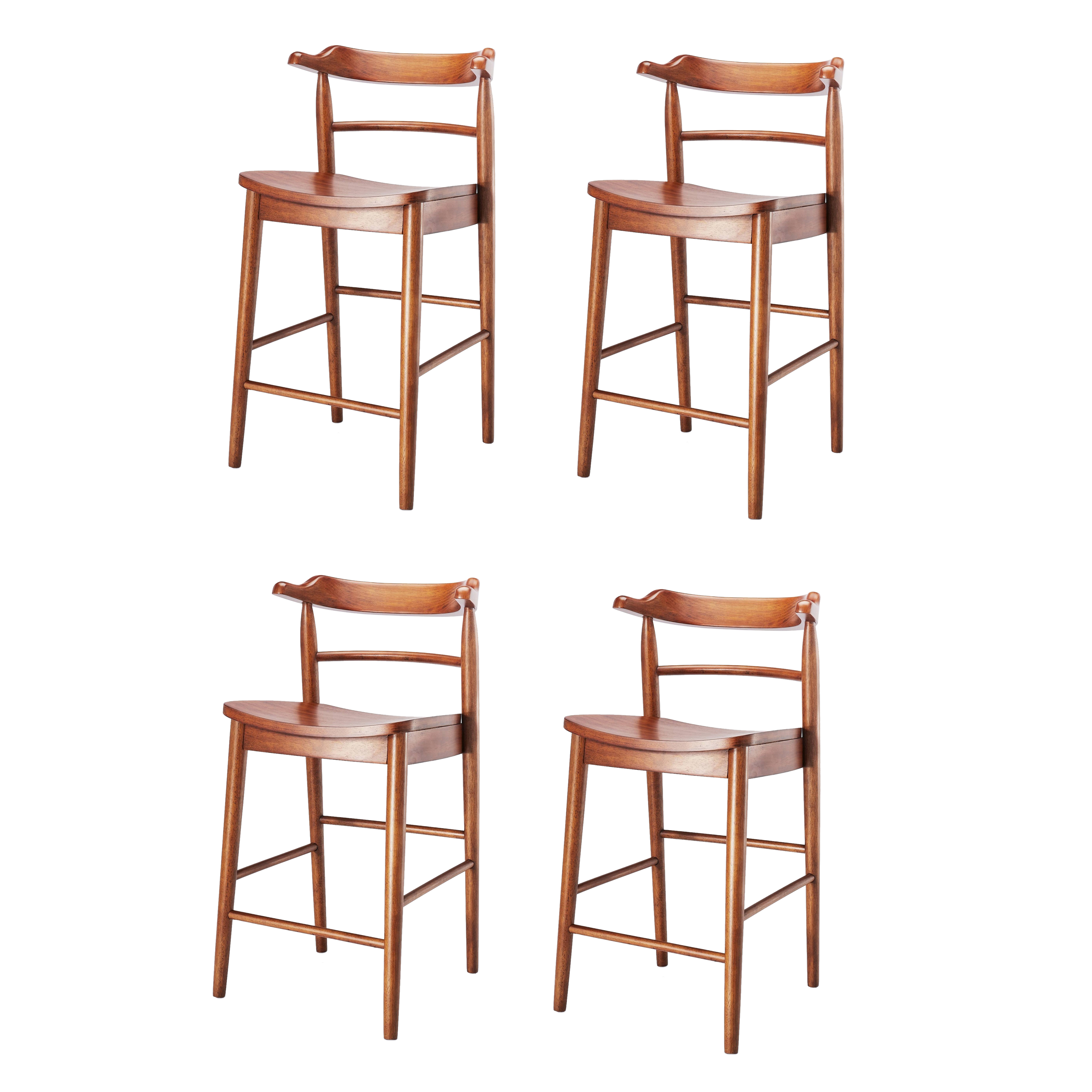 Set of Four Threshold with Studio McGee Kaysville Counter Height Stools