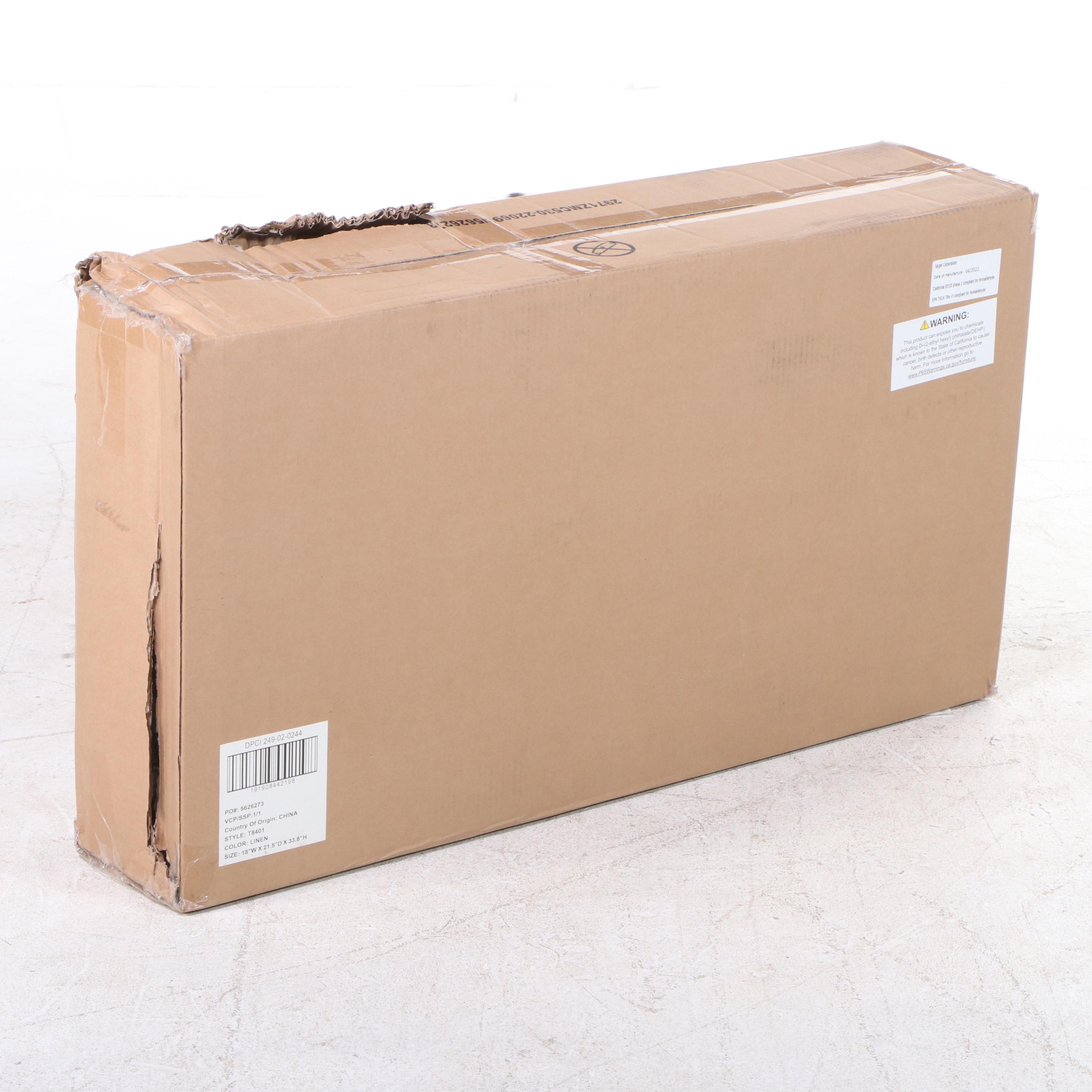 Threshold "Fremont" Tufted Dining Chair in Linen