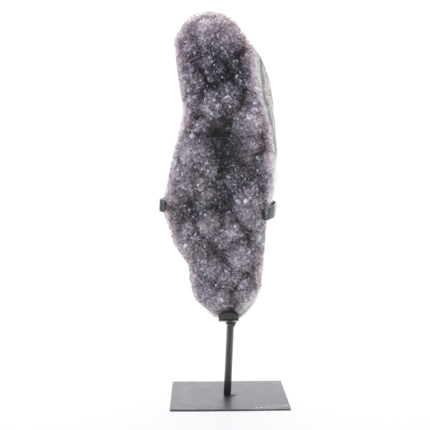 Amethyst Geode Specimen with Display Stand