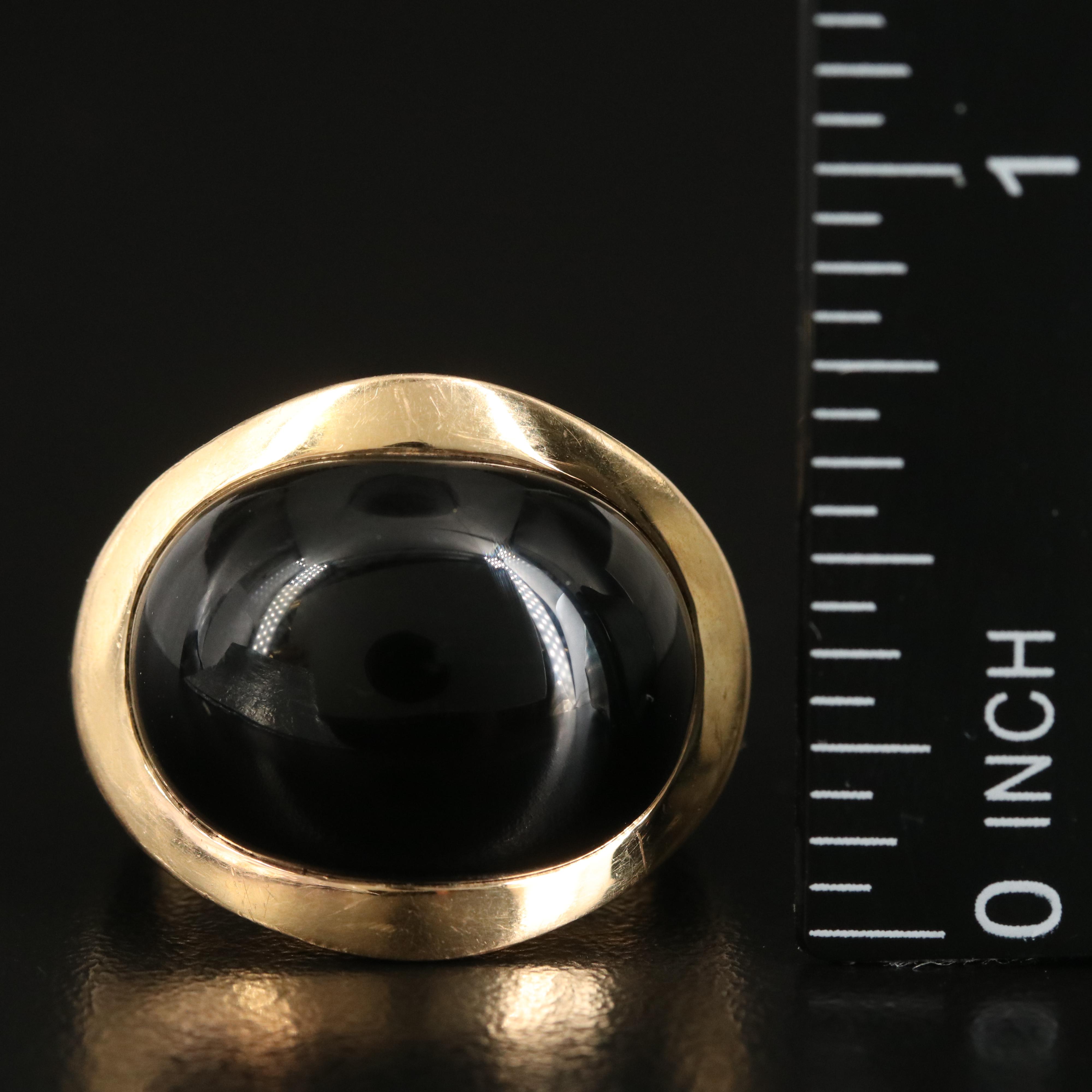 Montblanc 18K Black Onyx and Diamond Ring