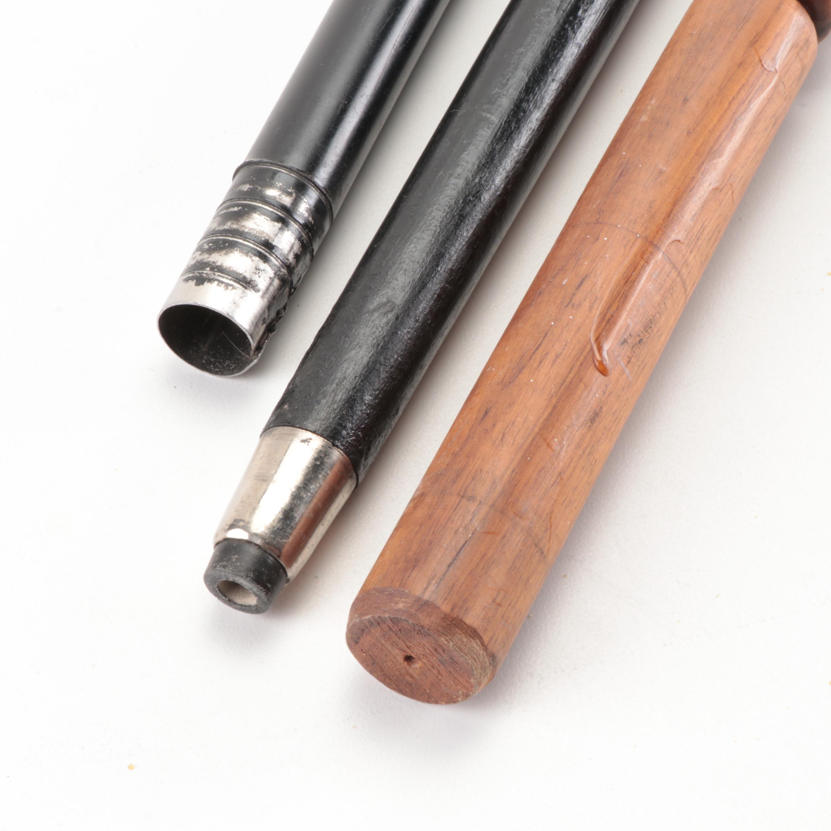 Horse Hame and Other Brass Handled Wooden Canes