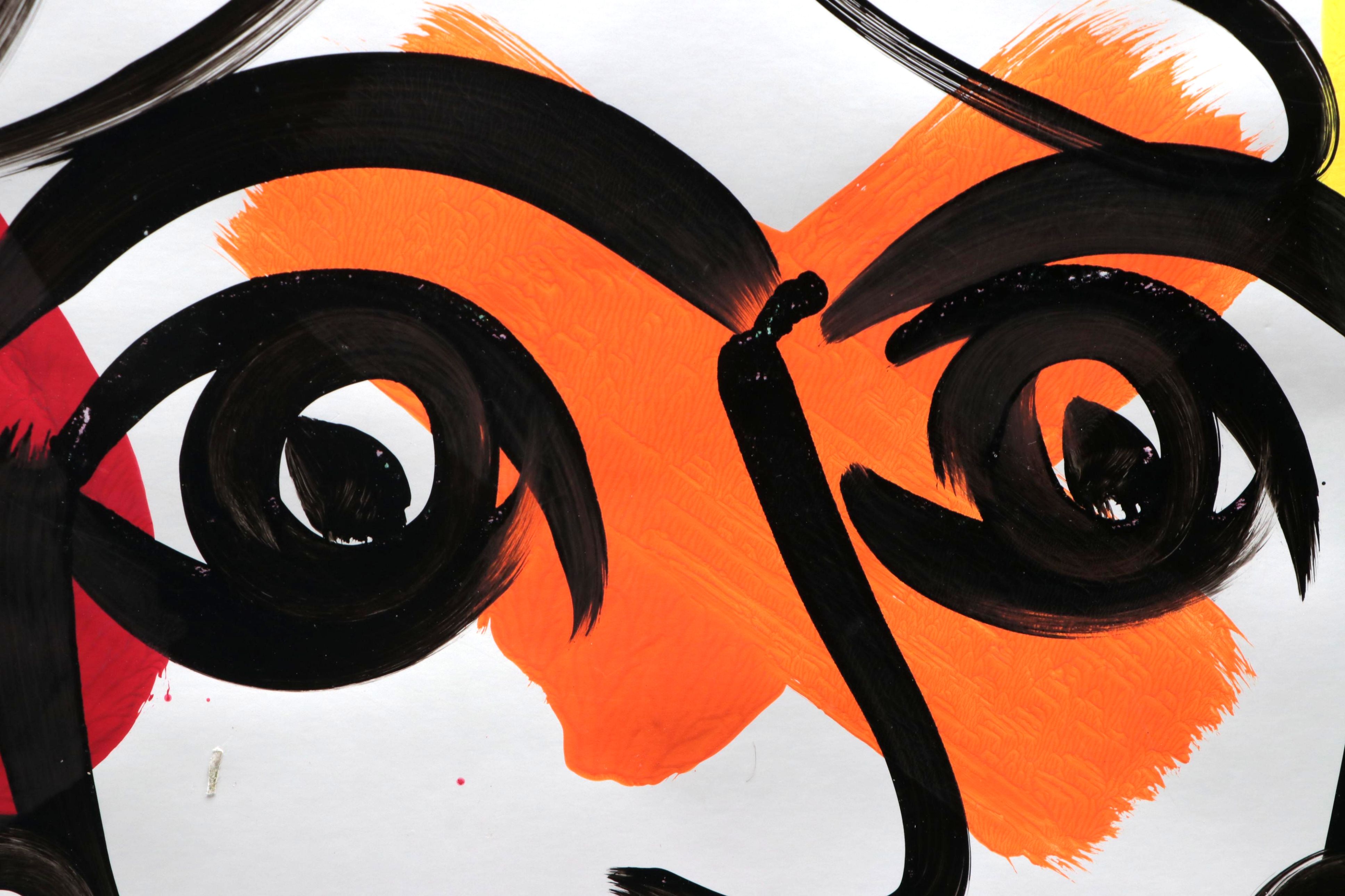 Peter Keil Abstract Portrait Acrylic Painting