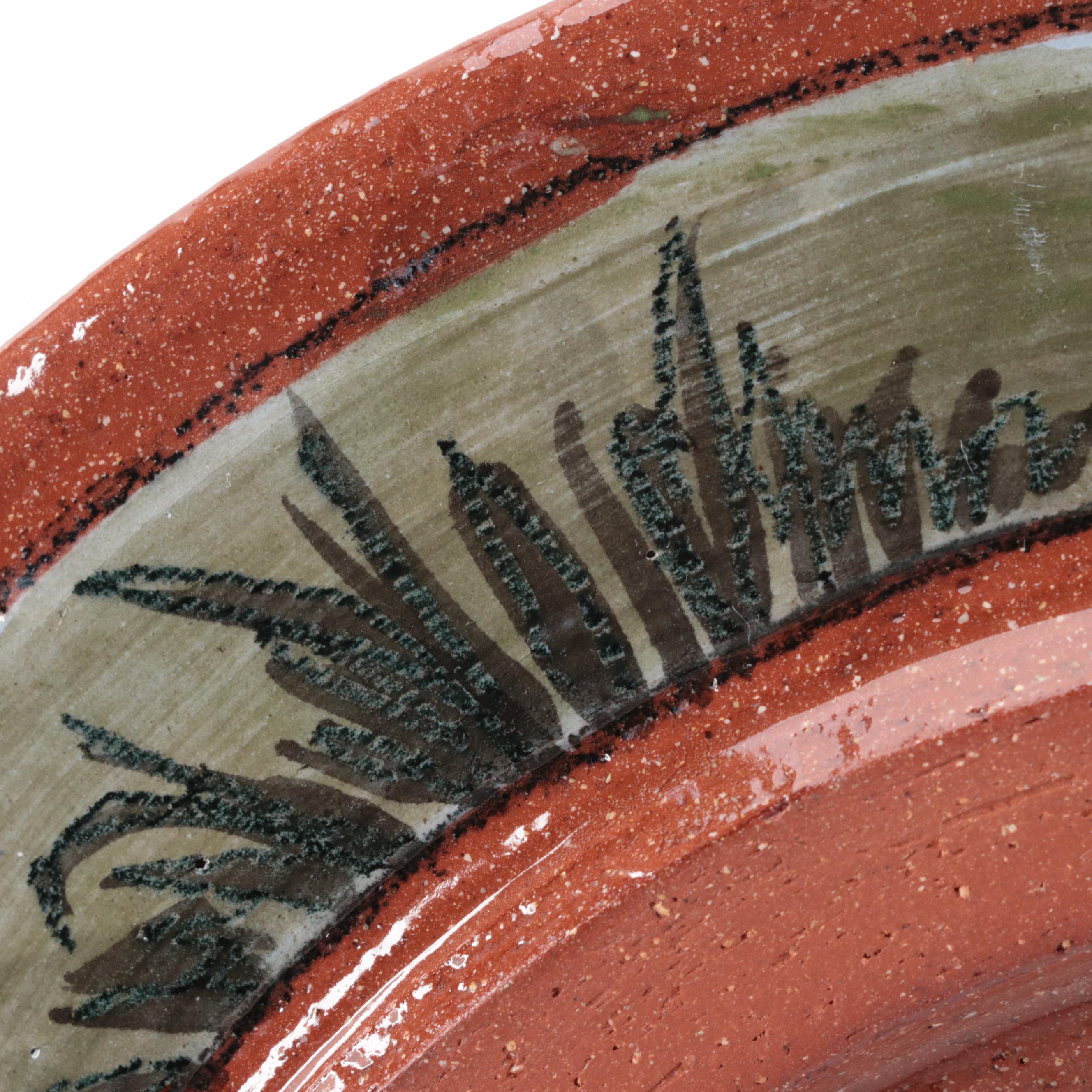 Glazed Terracotta Serving Bowls, 21st Century