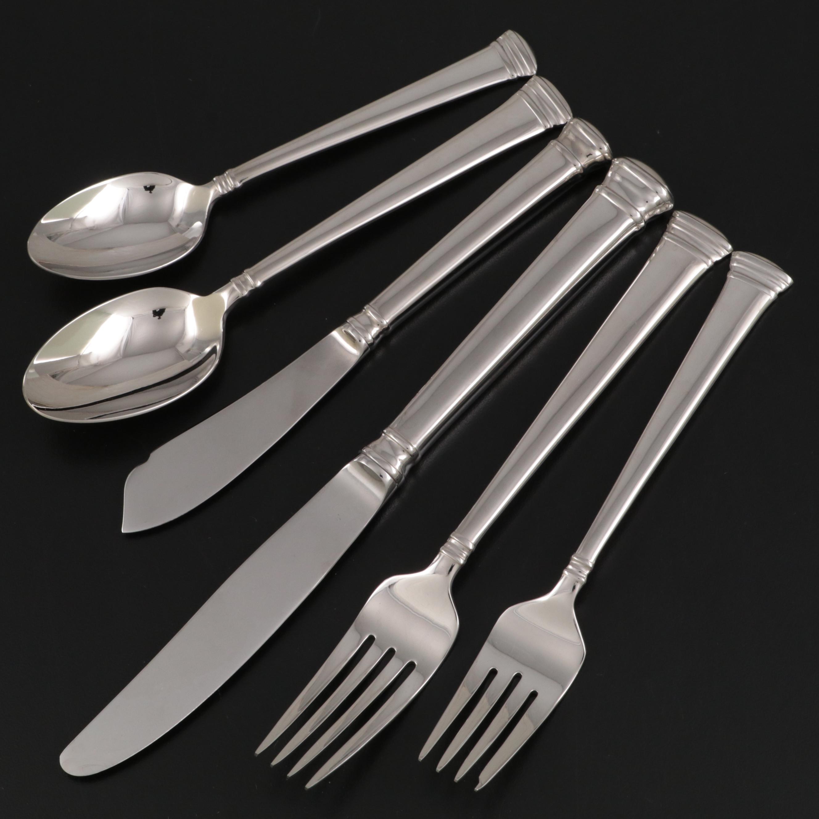 Lenox "Eternal" Stainless Steel Flatware Set with Storage Chest