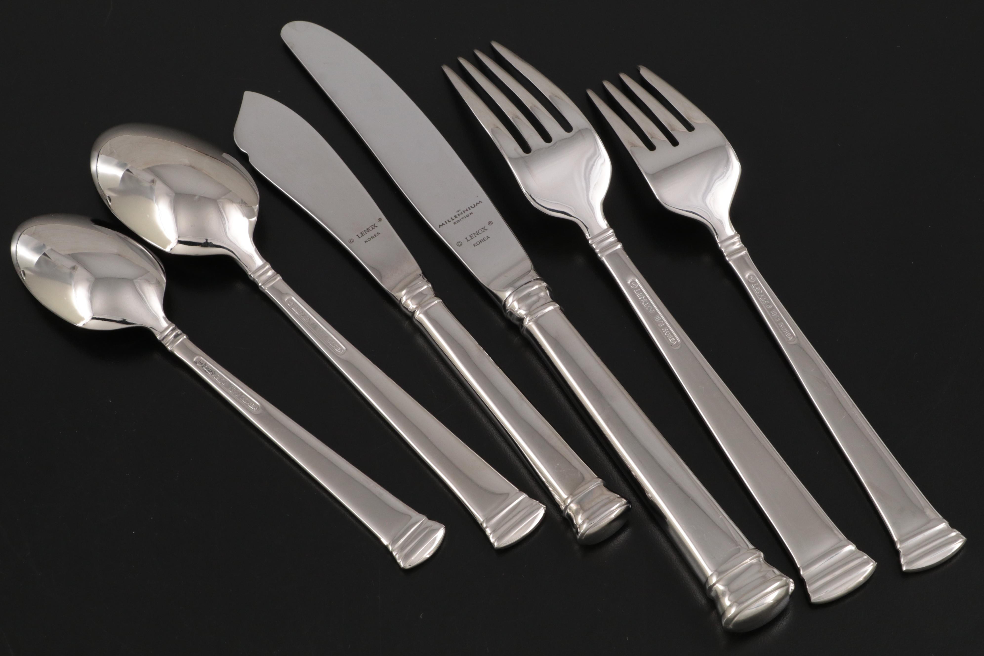 Lenox "Eternal" Stainless Steel Flatware Set with Storage Chest