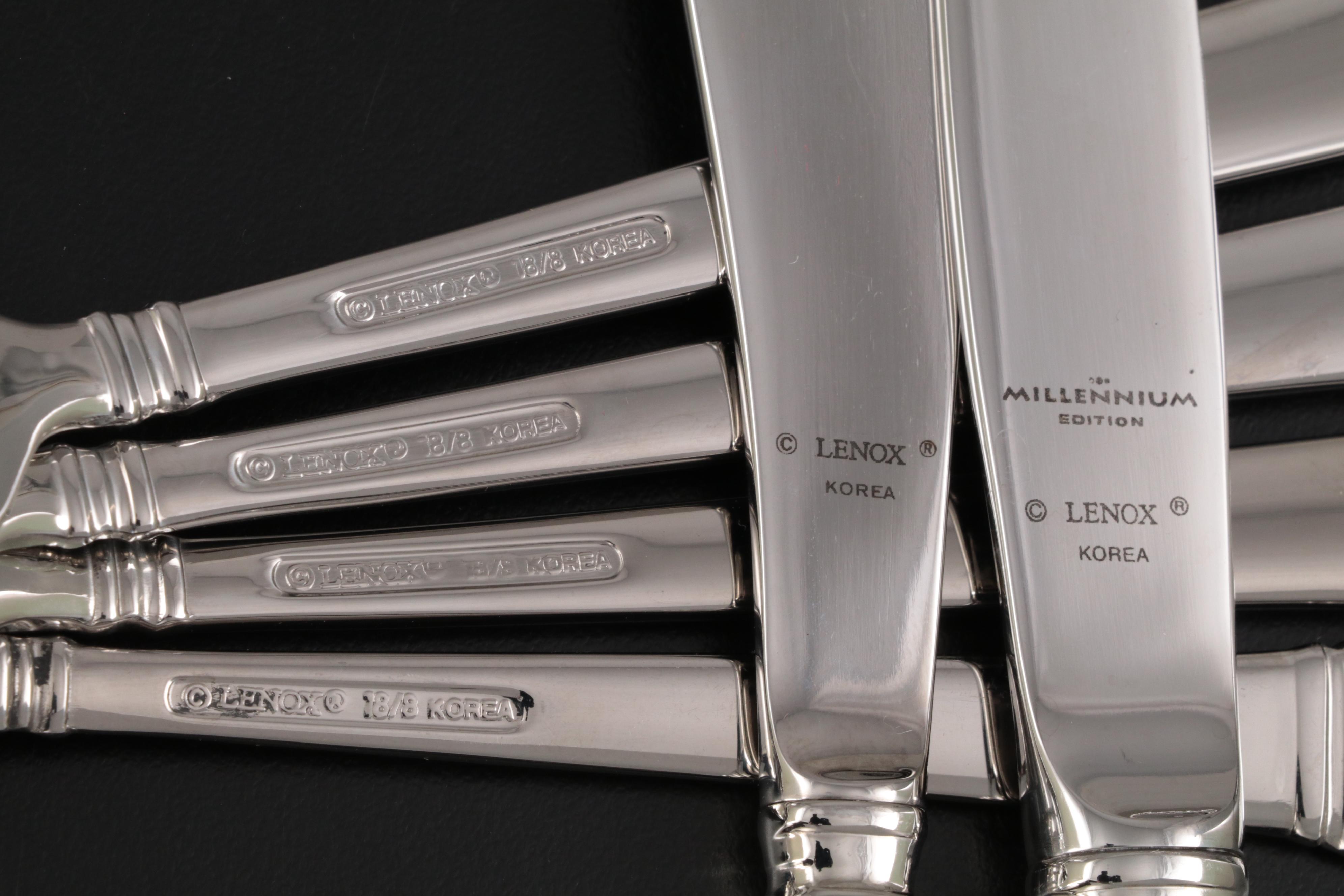 Lenox "Eternal" Stainless Steel Flatware Set with Storage Chest