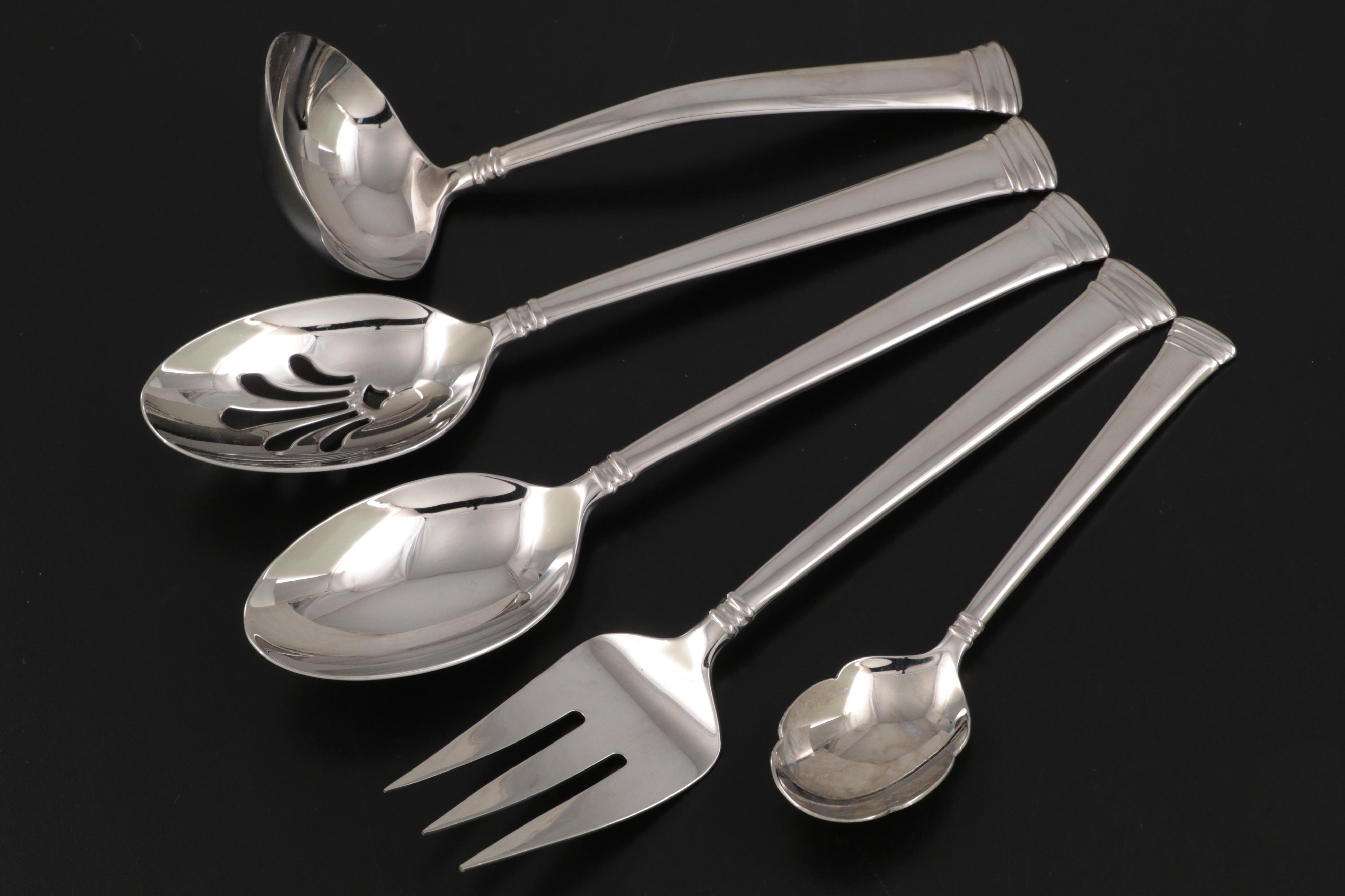 Lenox "Eternal" Stainless Steel Flatware Set with Storage Chest