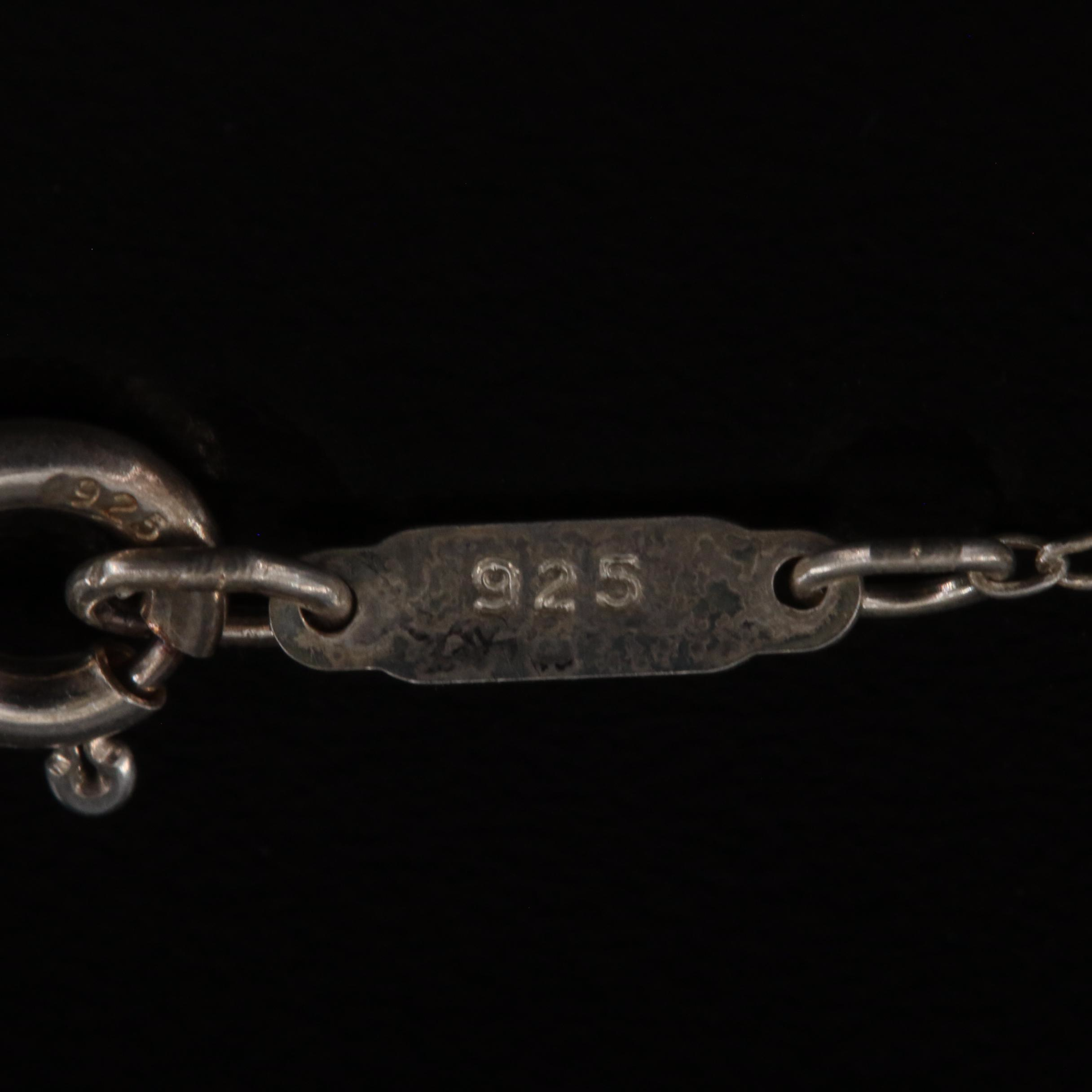 Tiffany & Co. Sterling Sun Bear Pendant Necklace