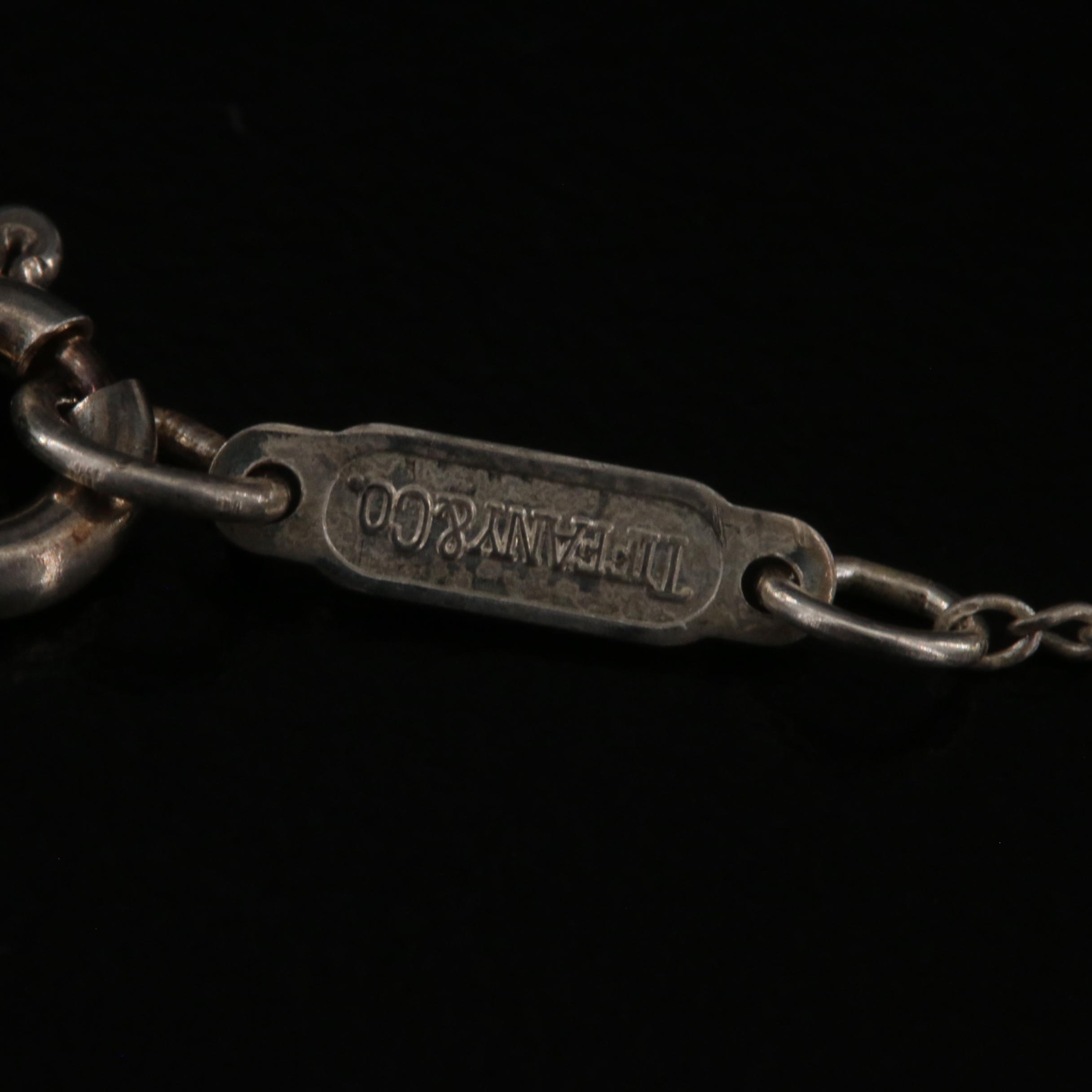 Tiffany & Co. Sterling Sun Bear Pendant Necklace