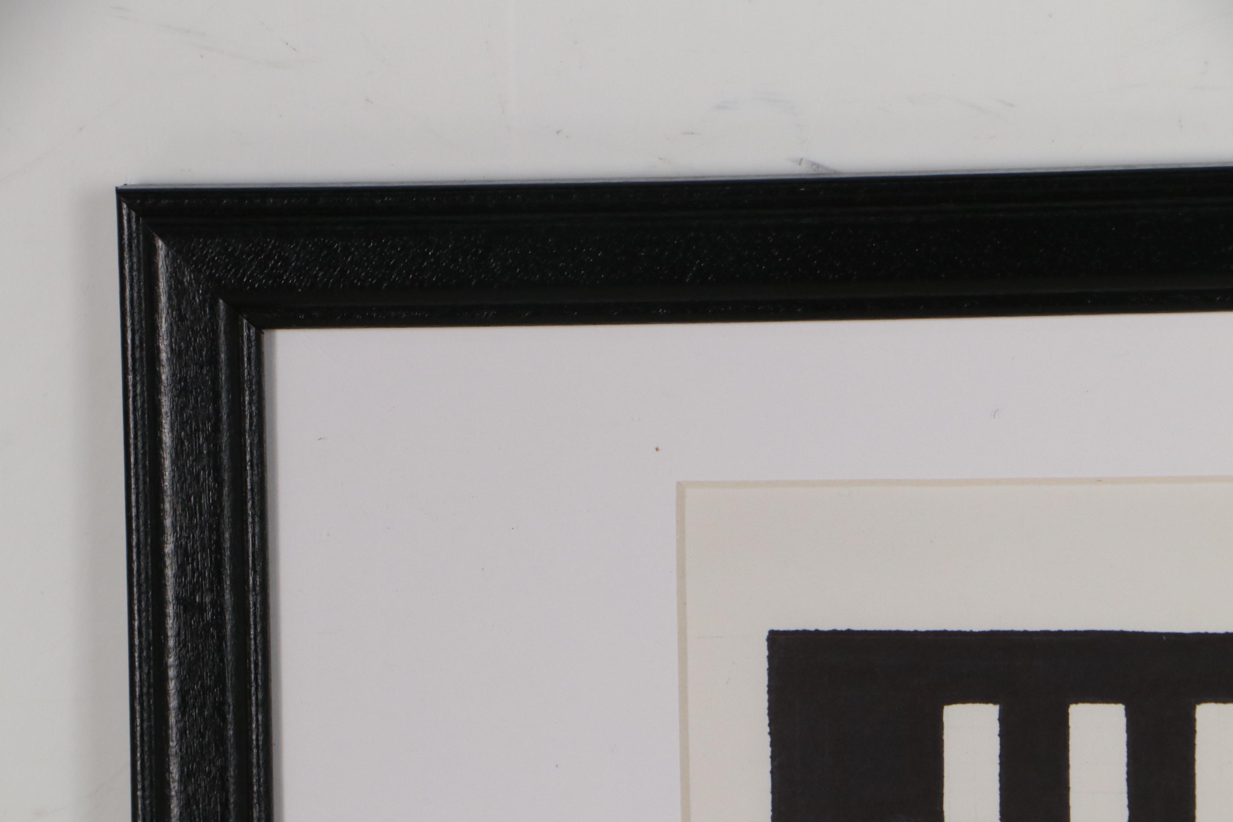 Jerry Kellems Abstract Ink Drawing "Occupied Island," 2005